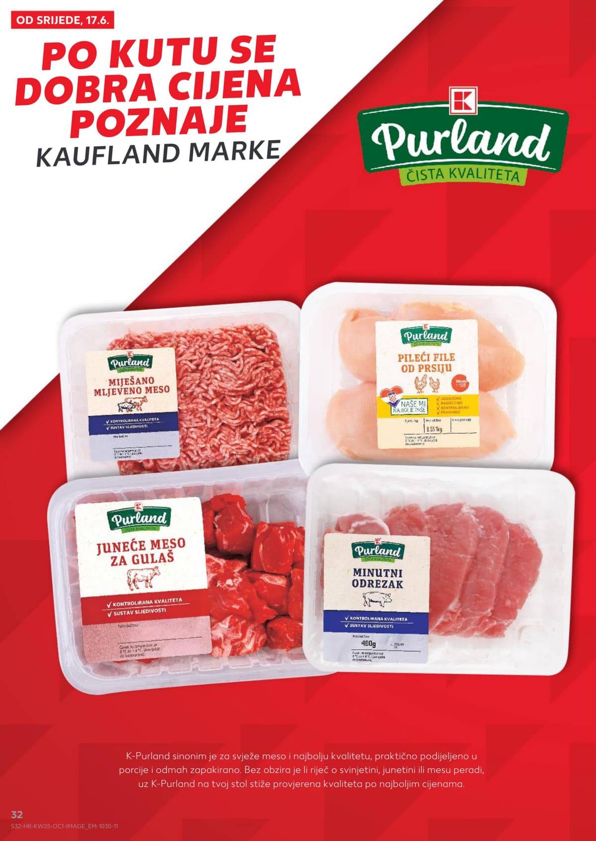 Stranica 32. Kaufland kataloga - Naše mi najbolje paše, sladoledi, salate od 14.06.2026