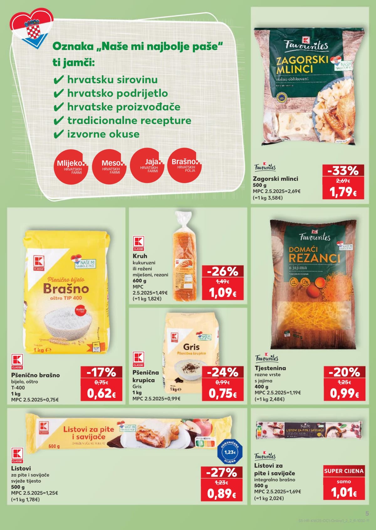 Stranica 5. Kaufland kataloga - Naše mi najbolje paše, sladoledi, salate od 14.06.2026