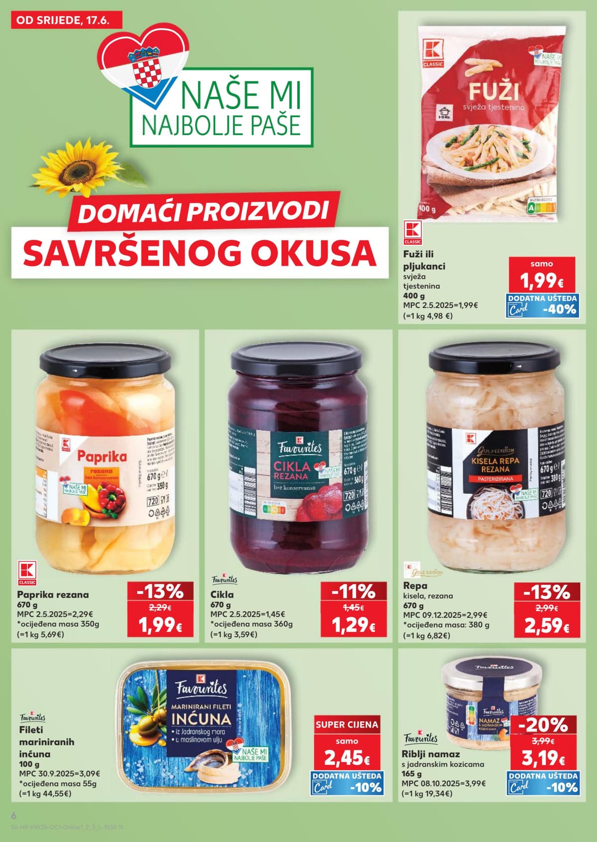 Stranica 6. Kaufland kataloga - Naše mi najbolje paše, sladoledi, salate od 14.06.2026