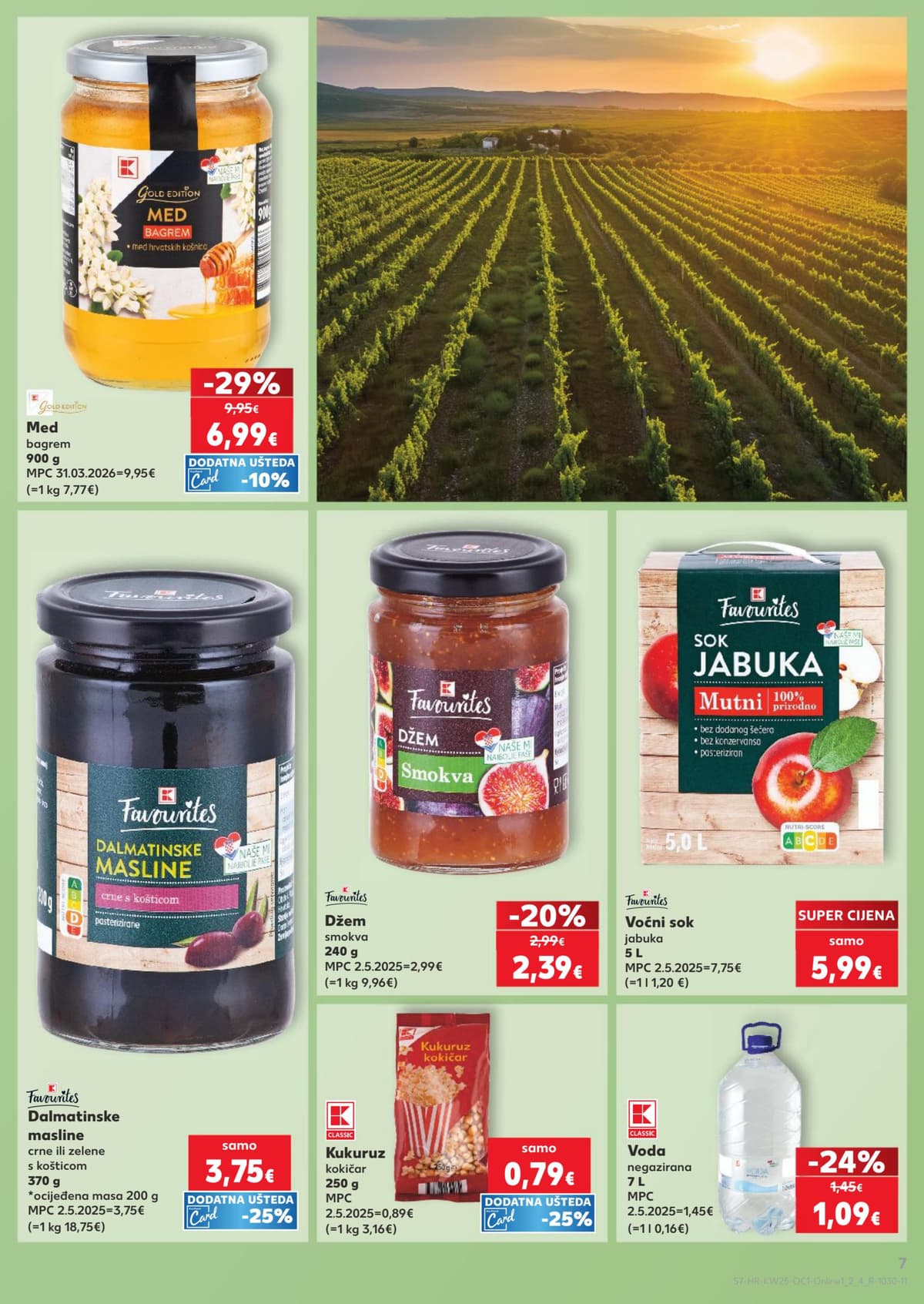 Stranica 7. Kaufland kataloga - Naše mi najbolje paše, sladoledi, salate