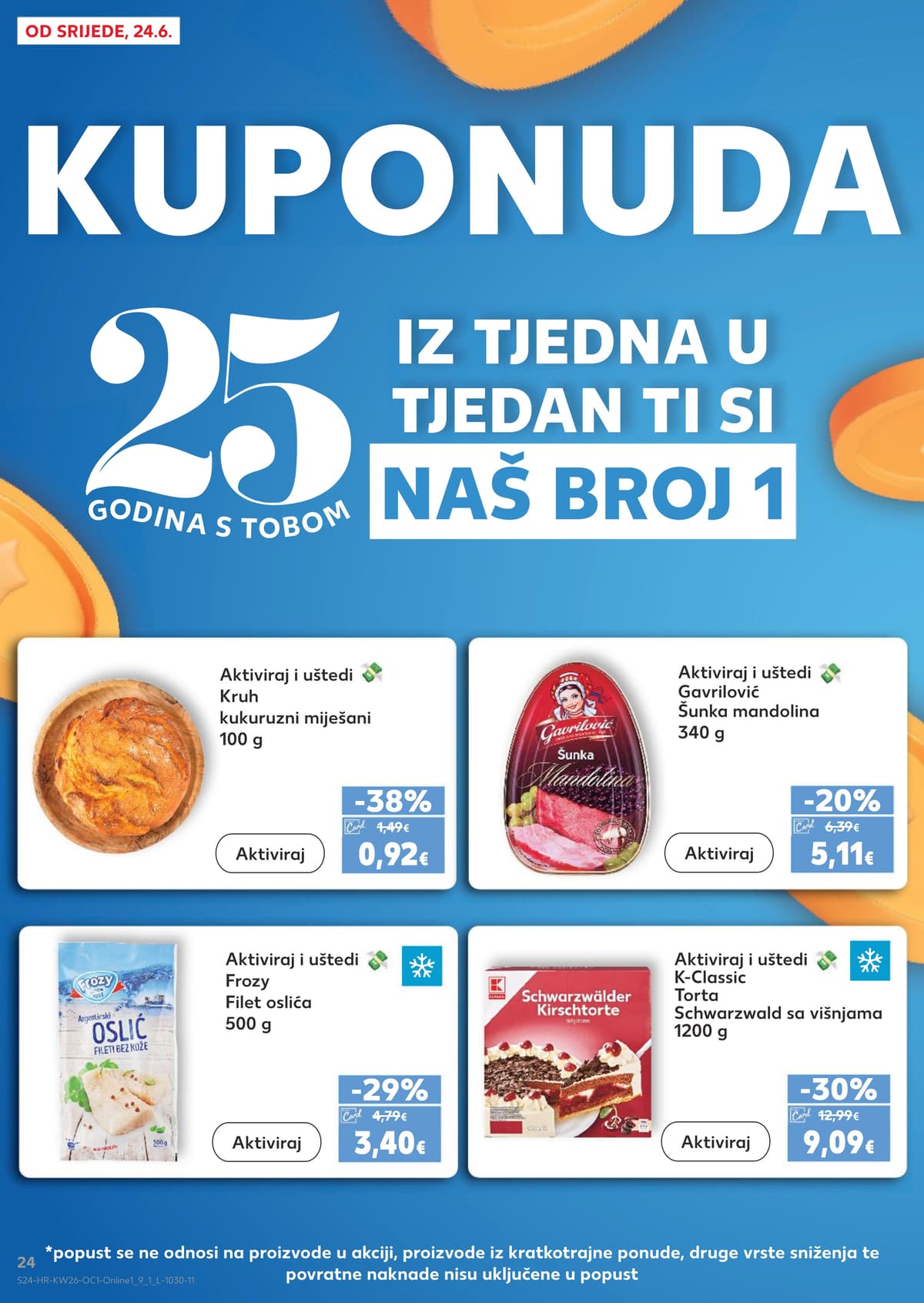 Stranica 24. Kaufland kataloga - Najbolje za doručak od 22.06.2026