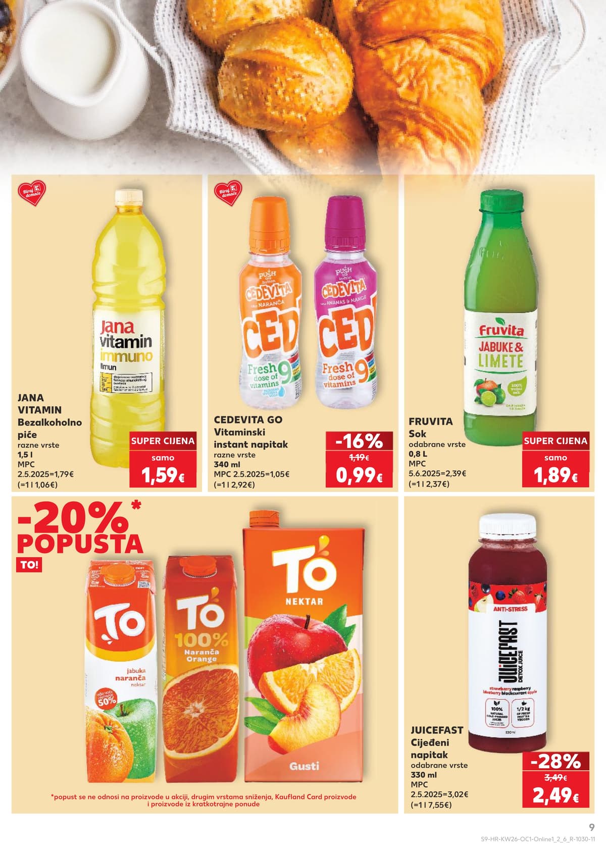 Stranica 9. Kaufland kataloga - Najbolje za doručak od 22.06.2026