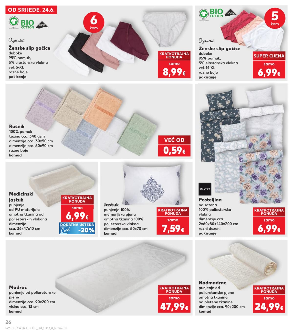 Stranica 26. Kaufland kataloga - Tjedna Akcija od 22.06.2026