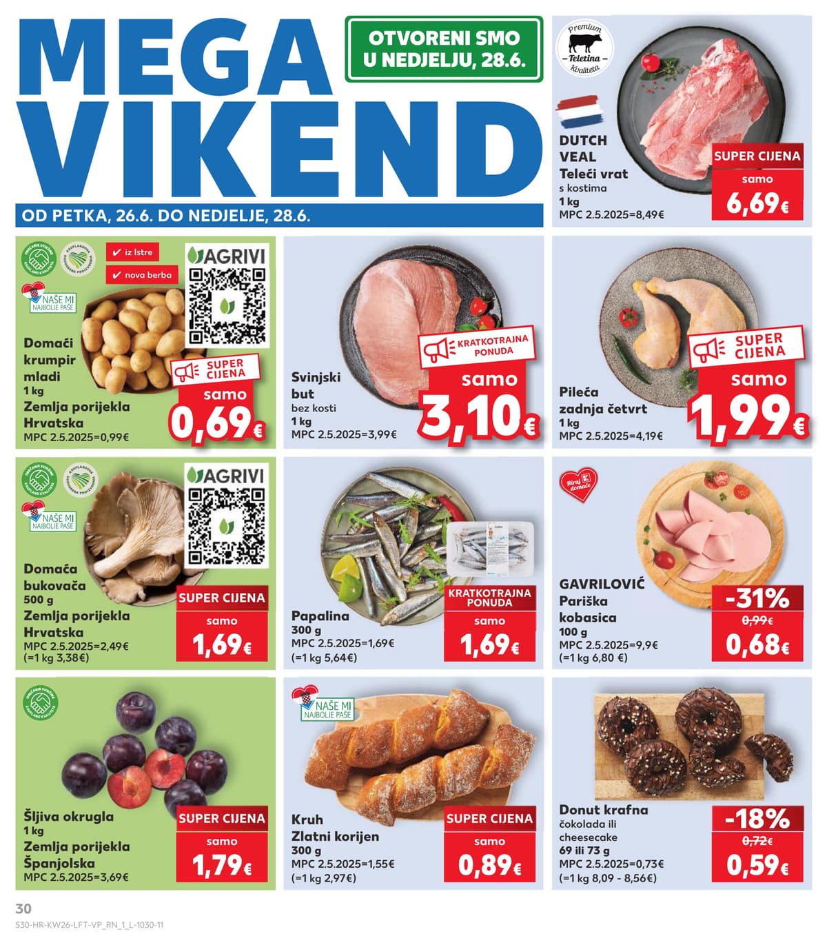 Stranica 30. Kaufland kataloga - Tjedna Akcija od 22.06.2026