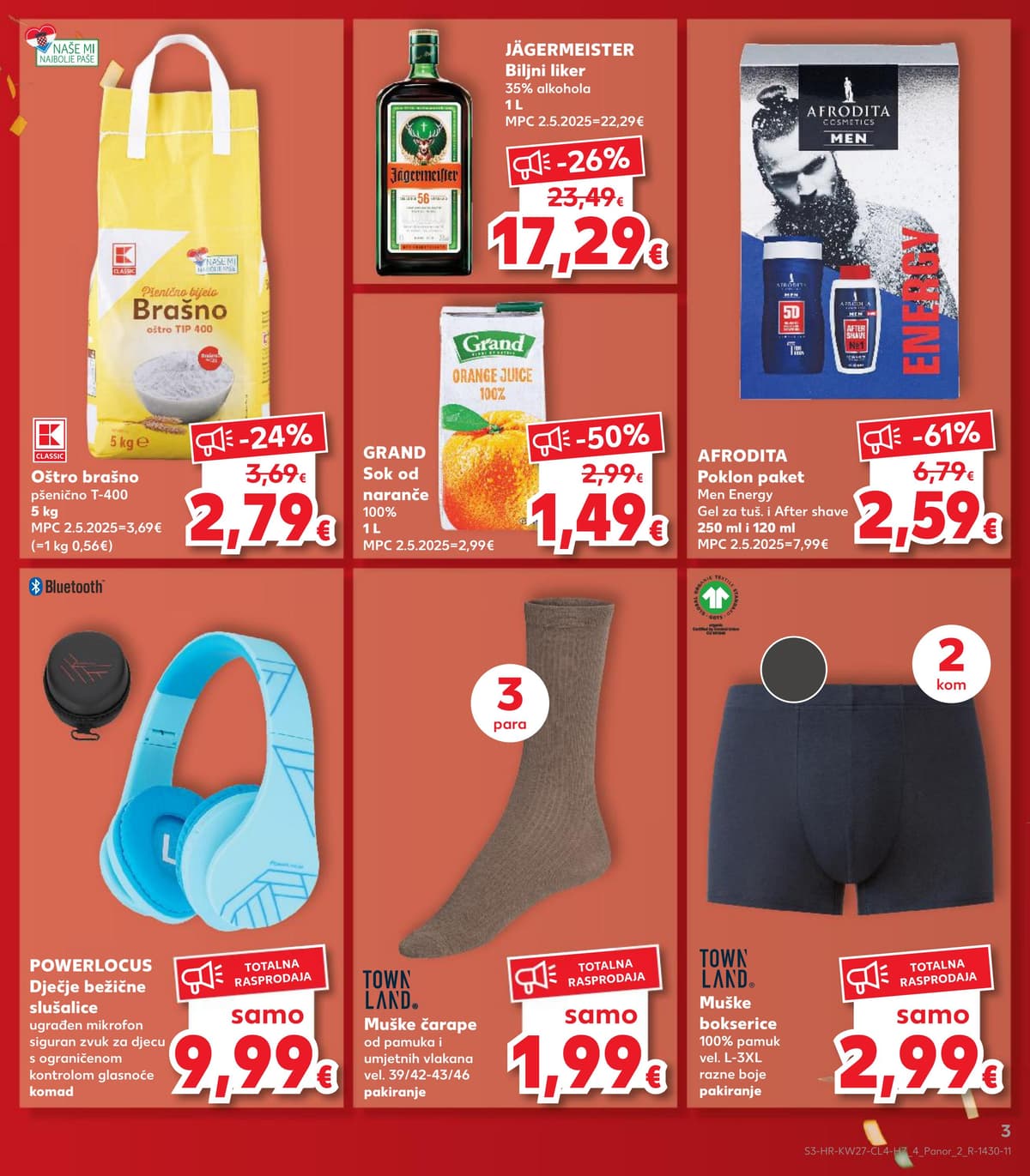 Stranica 3. Kaufland kataloga - Neviđene cijene od 28.06.2026