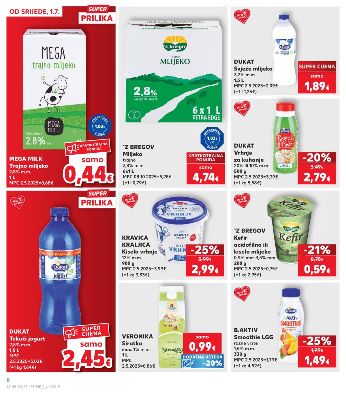 Stranica 8. Kaufland kataloga - Prehrana od 28.06.2026