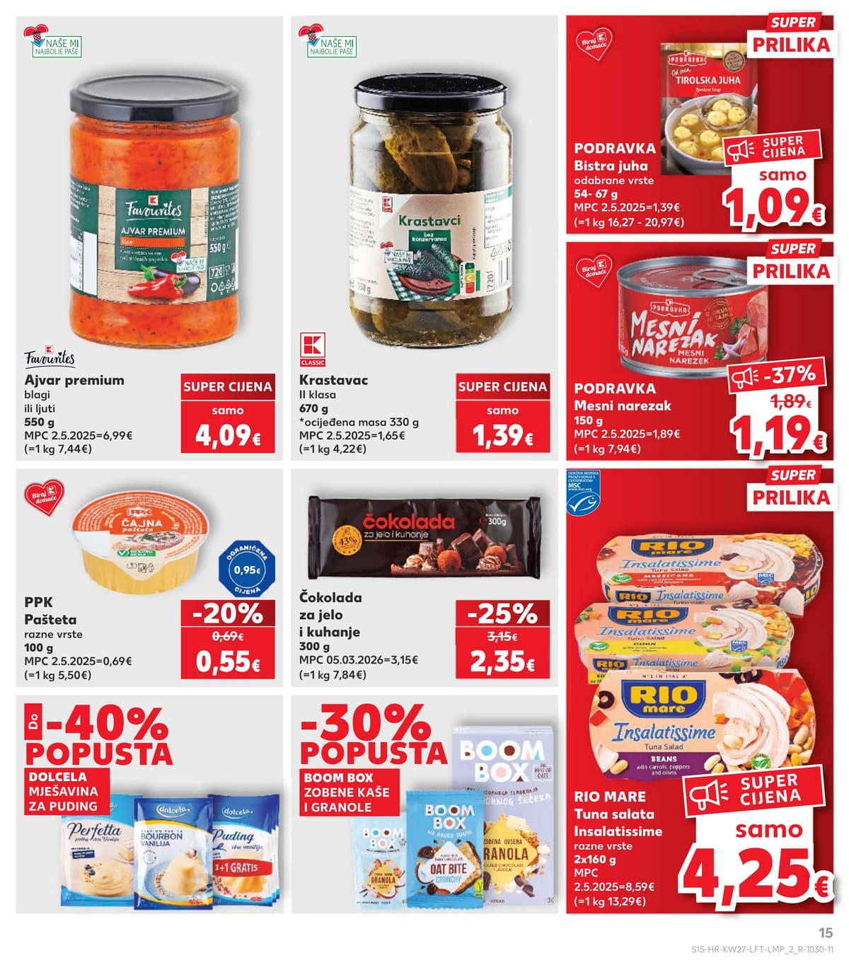Stranica 15. Kaufland kataloga - Prehrana