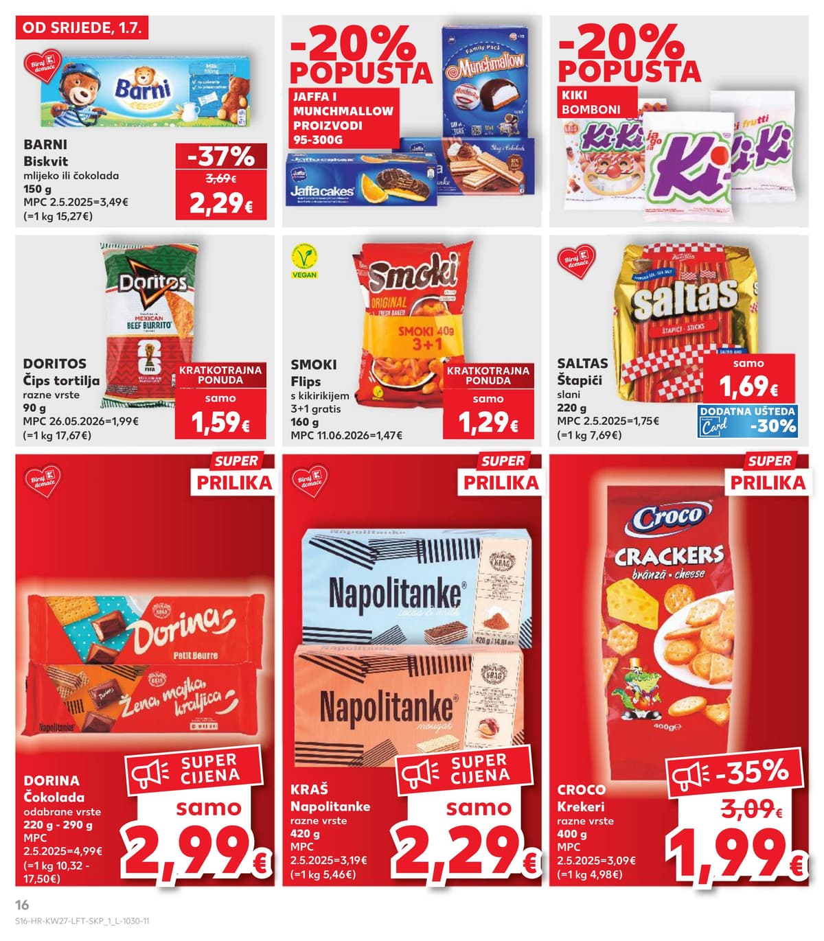 Stranica 16. Kaufland kataloga - Prehrana od 28.06.2026