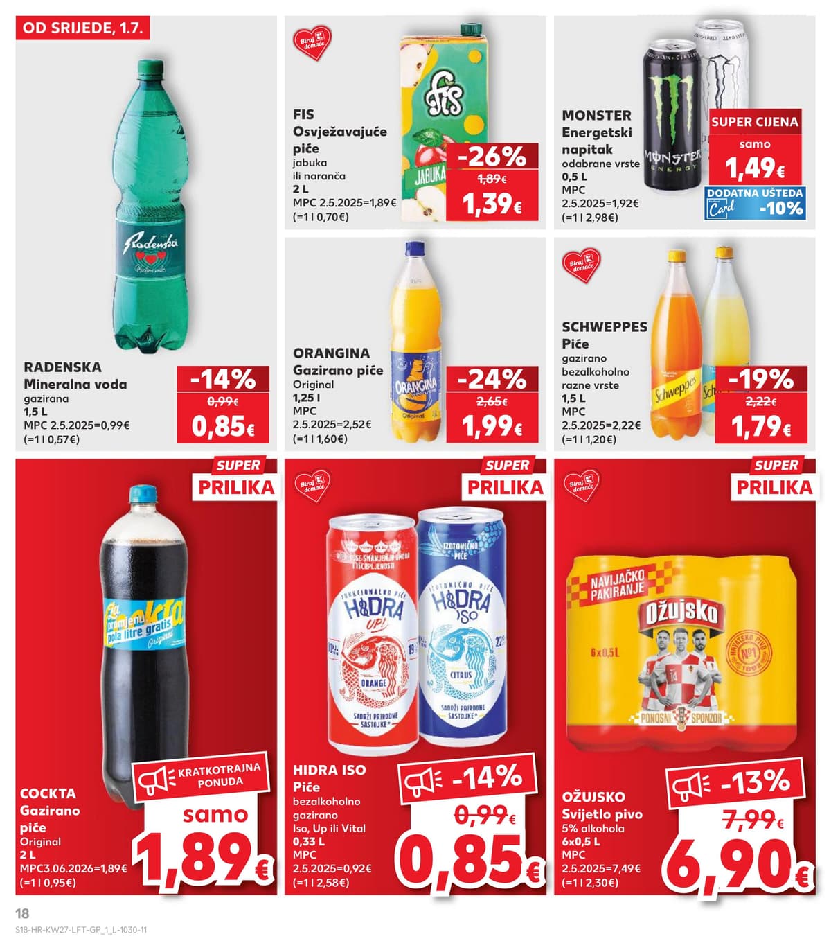 Stranica 18. Kaufland kataloga - Prehrana od 28.06.2026