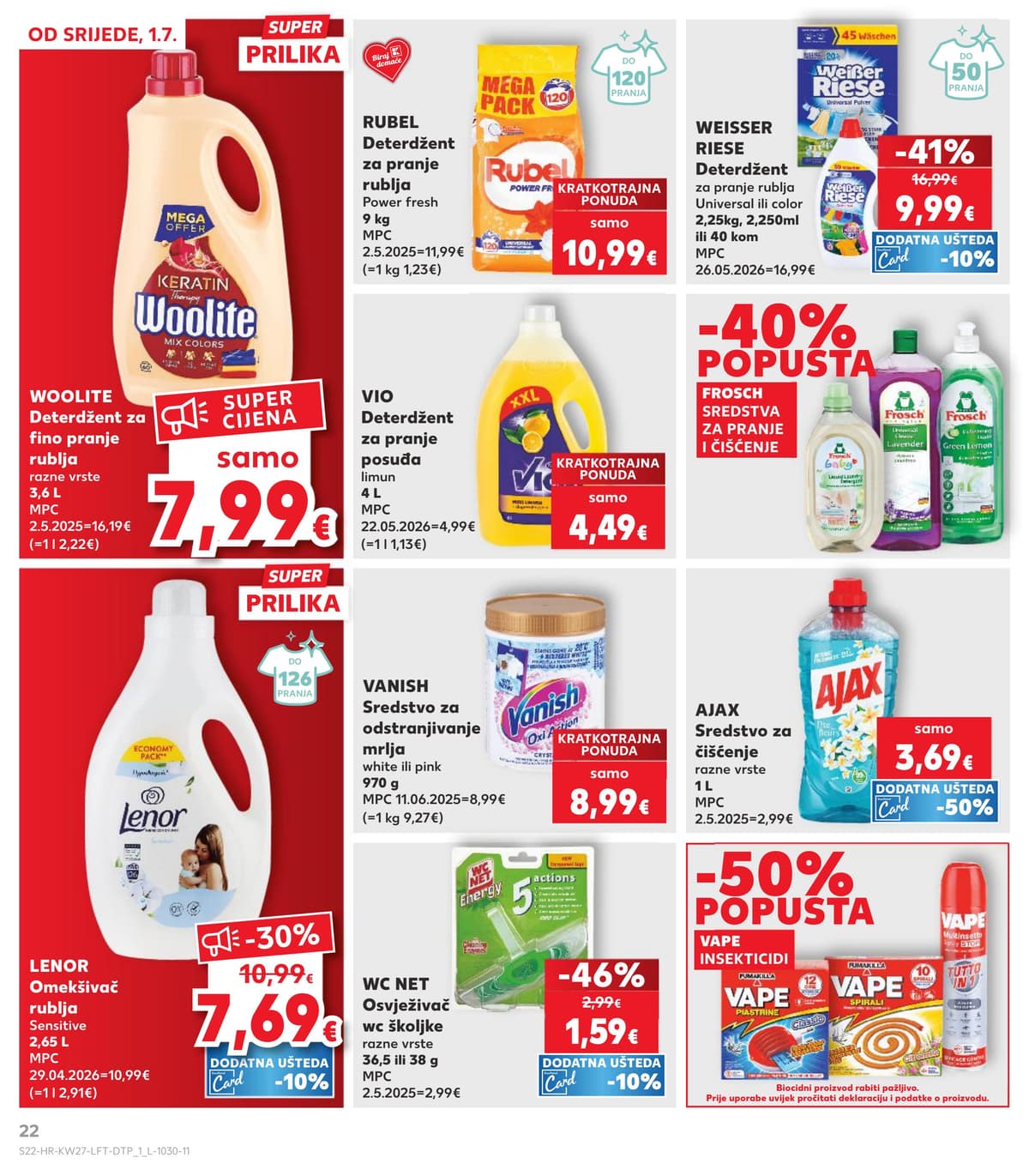 Stranica 22. Kaufland kataloga - Prehrana
