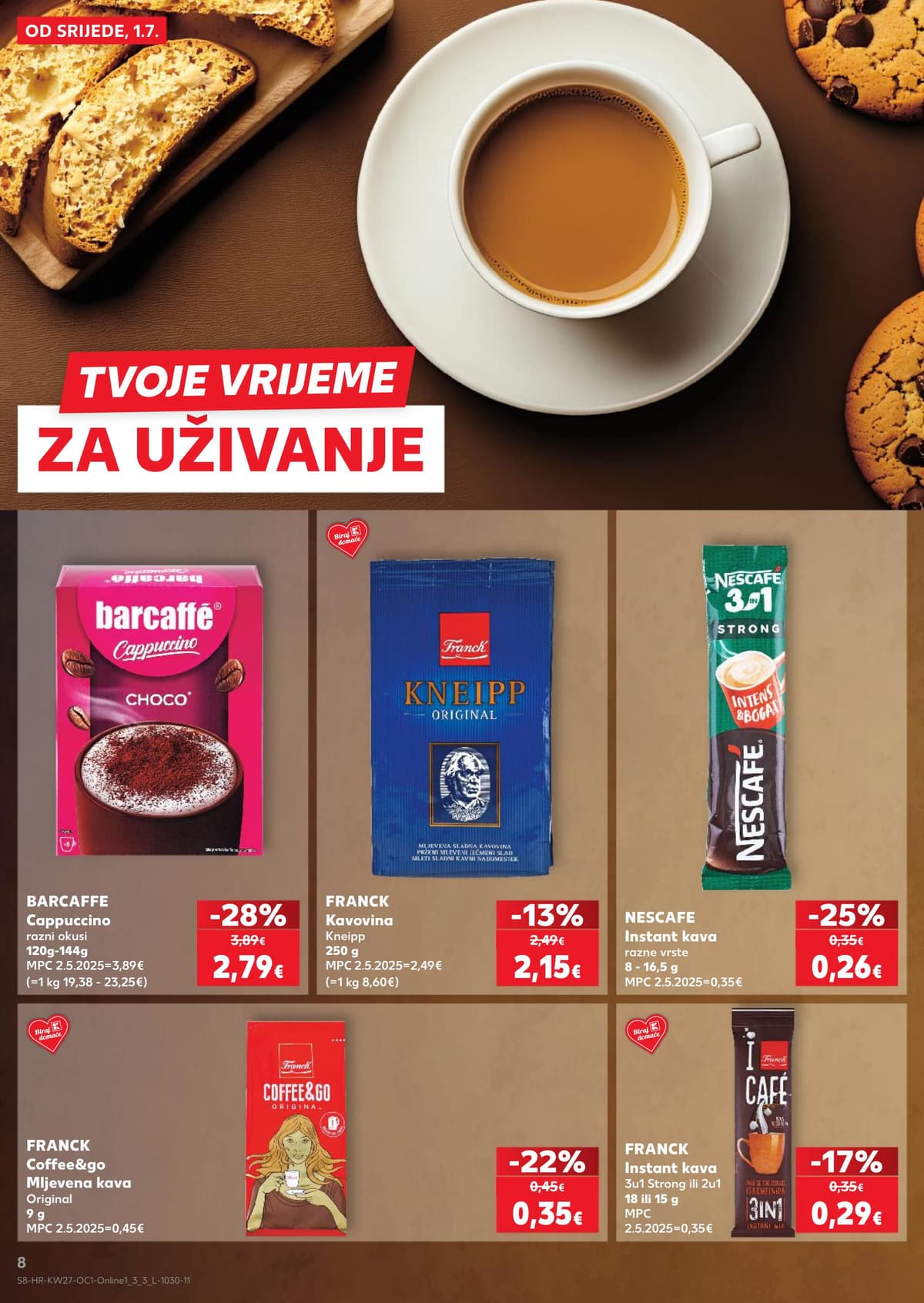 Stranica 8. Kaufland kataloga - Gotova jela, kava i keksi... od 28.06.2026