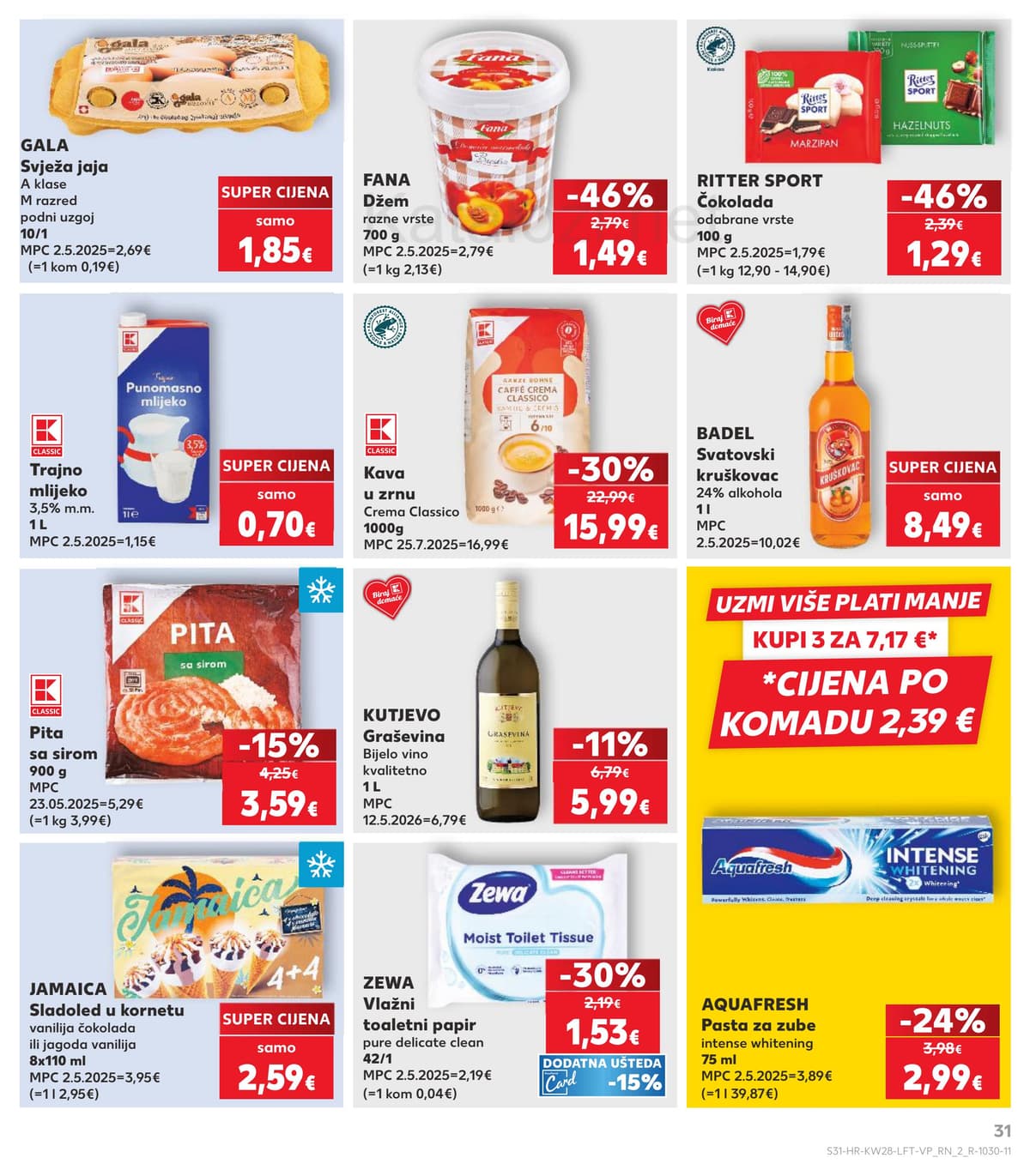 Stranica 31. Kaufland kataloga - Tjedna Akcija od 04.07.2026