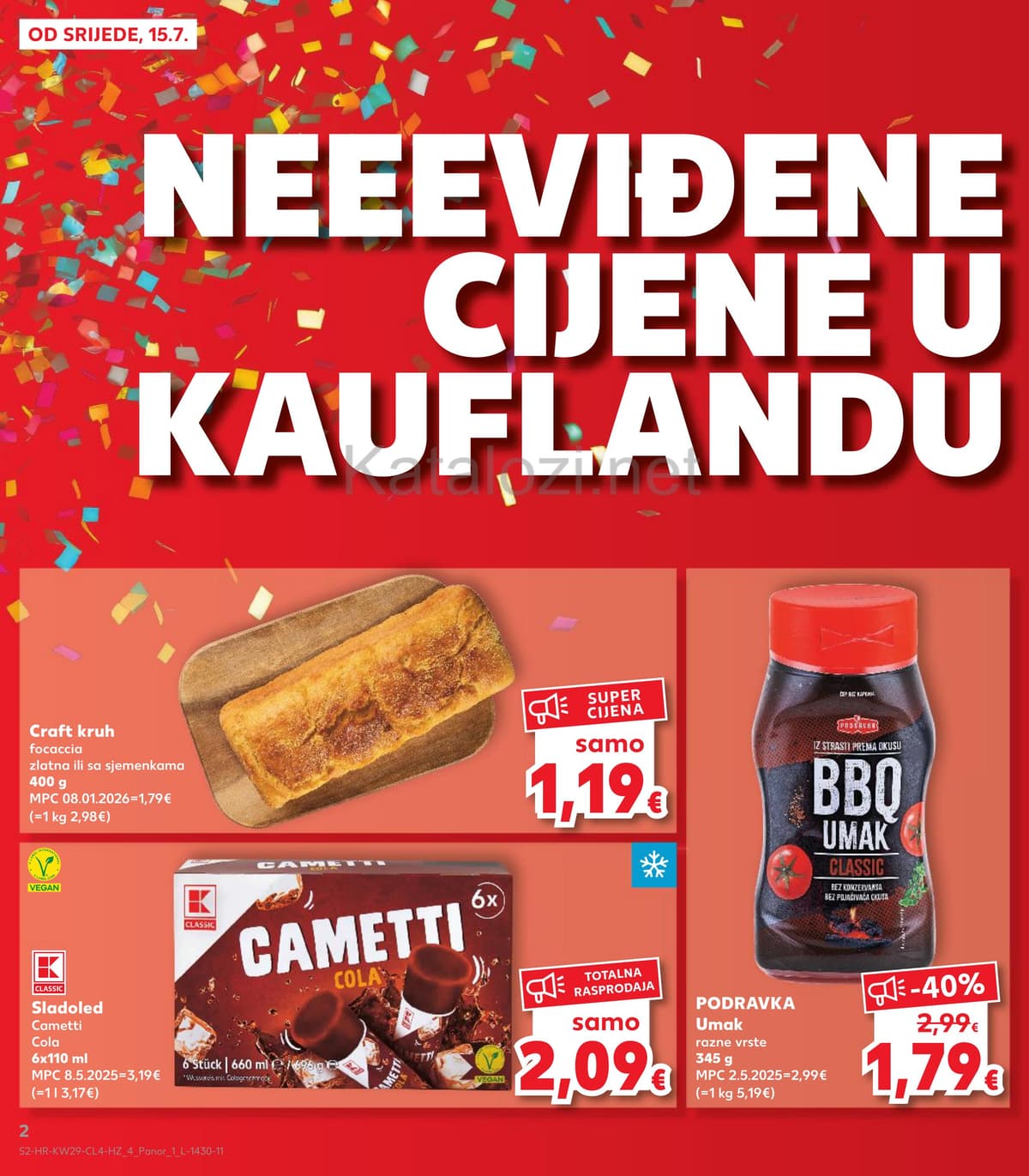 Stranica 2. Kaufland kataloga - Neviđene cijene
