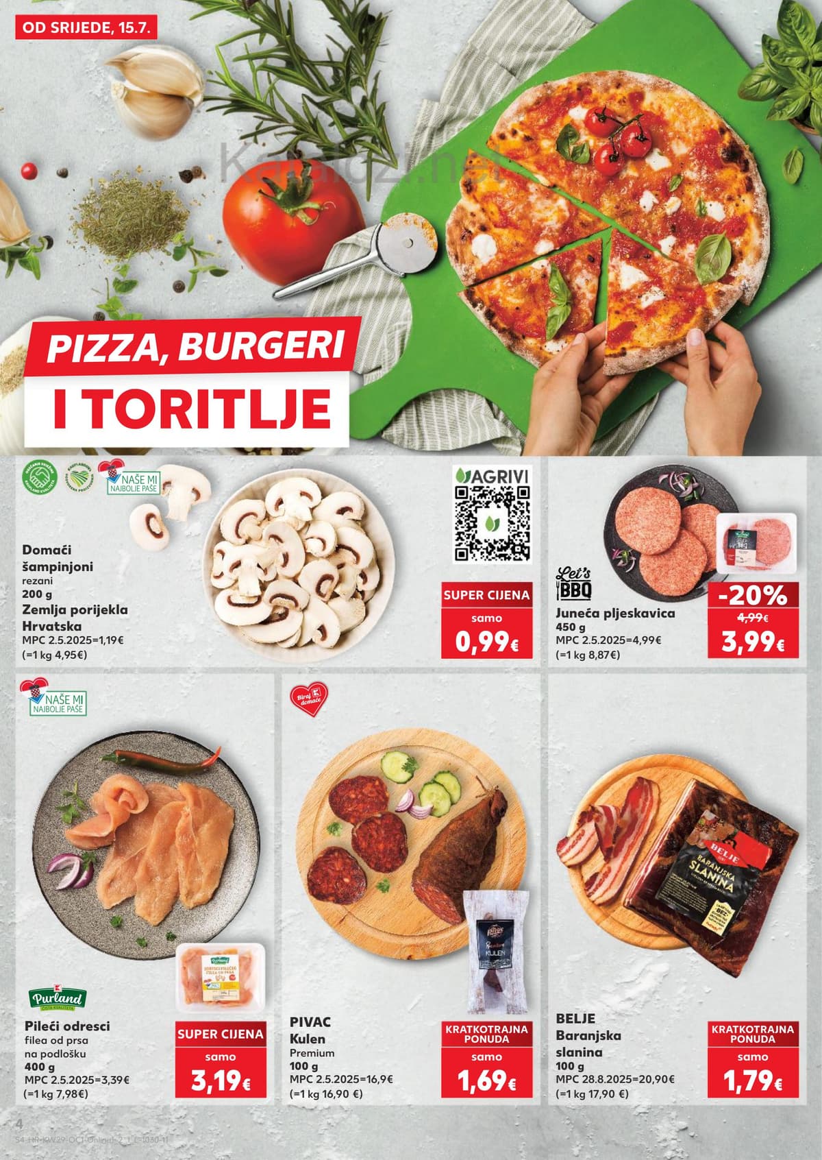 Stranica 4. Kaufland kataloga - Pizza, burger, sladoledi ... od 16.07.2026