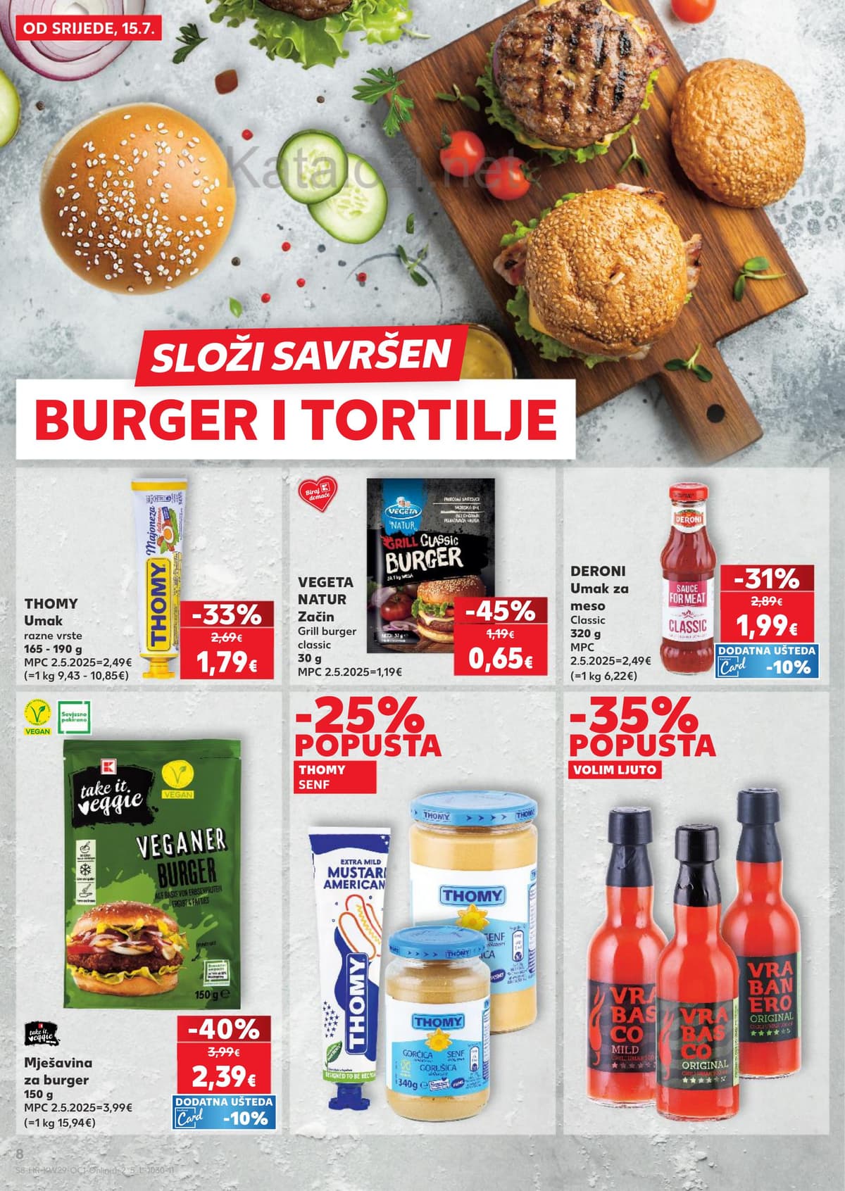 Stranica 8. Kaufland kataloga - Pizza, burger, sladoledi ... od 16.07.2026
