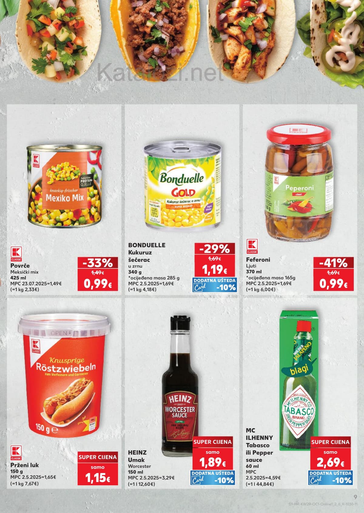 Stranica 9. Kaufland kataloga - Pizza, burger, sladoledi ... od 16.07.2026