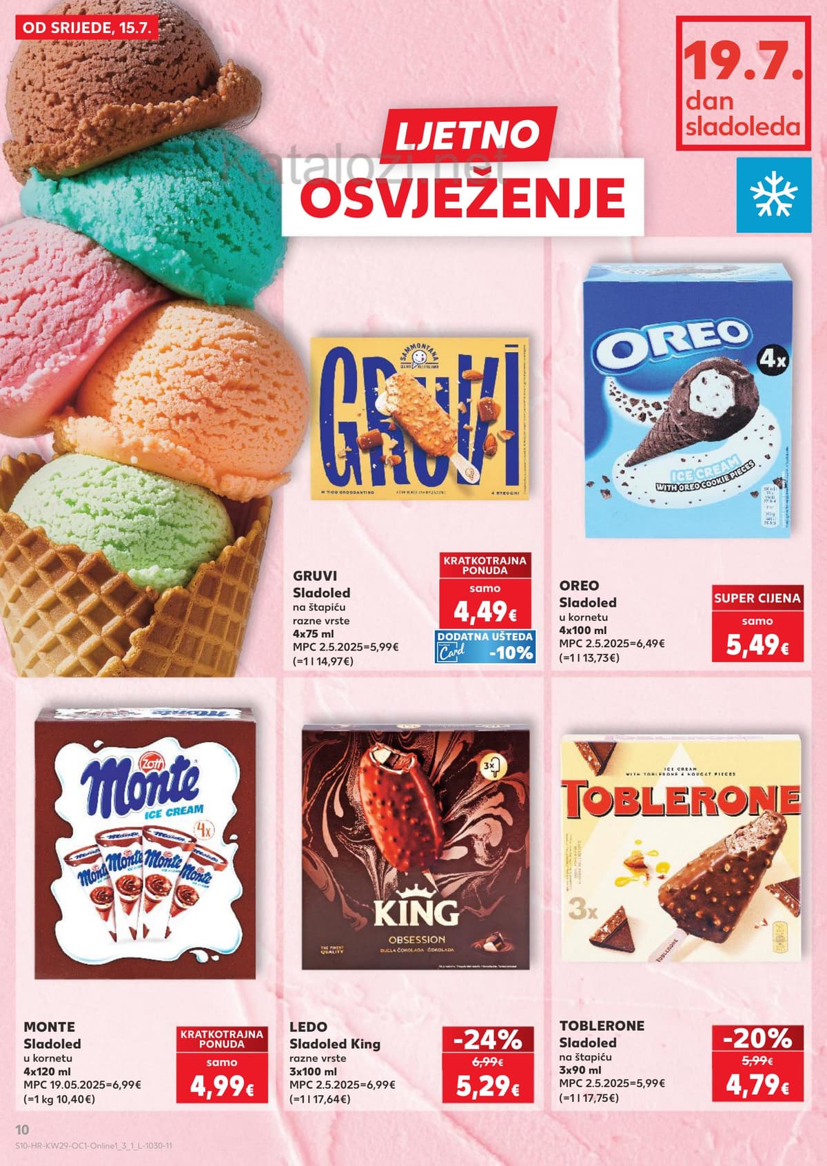 Stranica 10. Kaufland kataloga - Pizza, burger, sladoledi ... od 16.07.2026