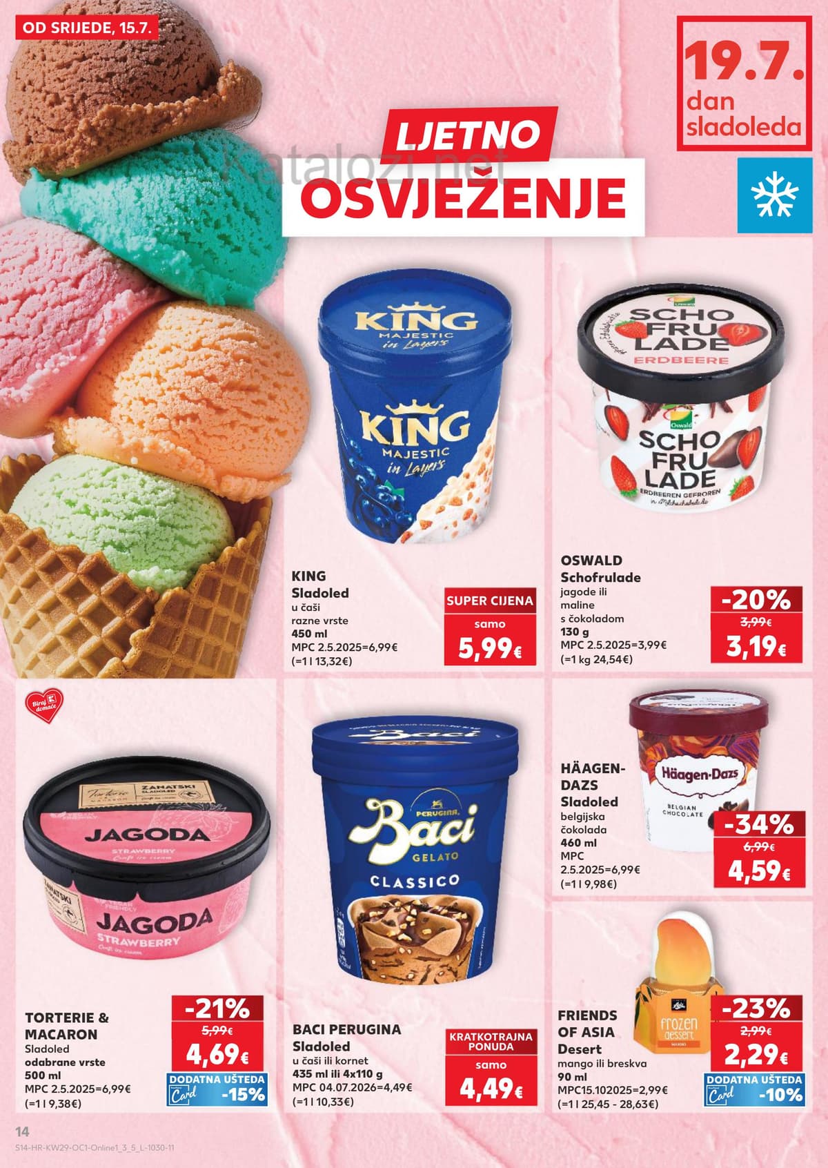 Stranica 14. Kaufland kataloga - Pizza, burger, sladoledi ...