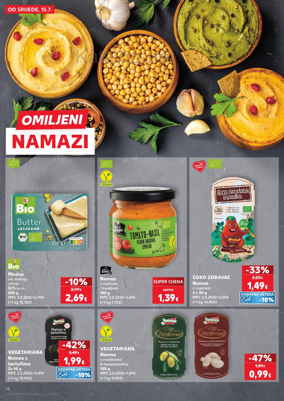Stranica 16. Kaufland kataloga - Pizza, burger, sladoledi ... od 16.07.2026
