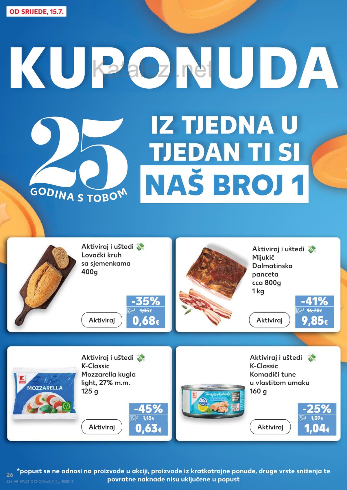 Stranica 26. Kaufland kataloga - Pizza, burger, sladoledi ... od 16.07.2026
