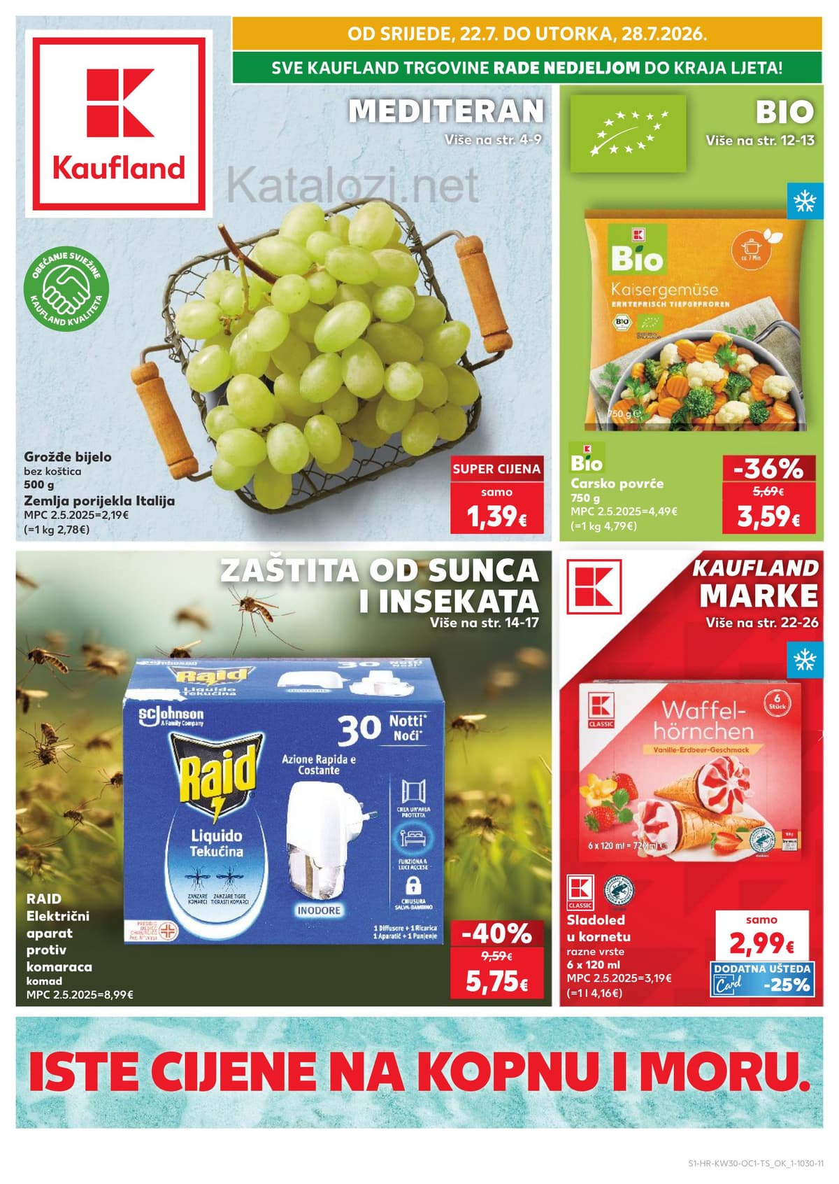 Stranica 1. Kaufland kataloga - Mediteran, bio, zaštita od sunca...