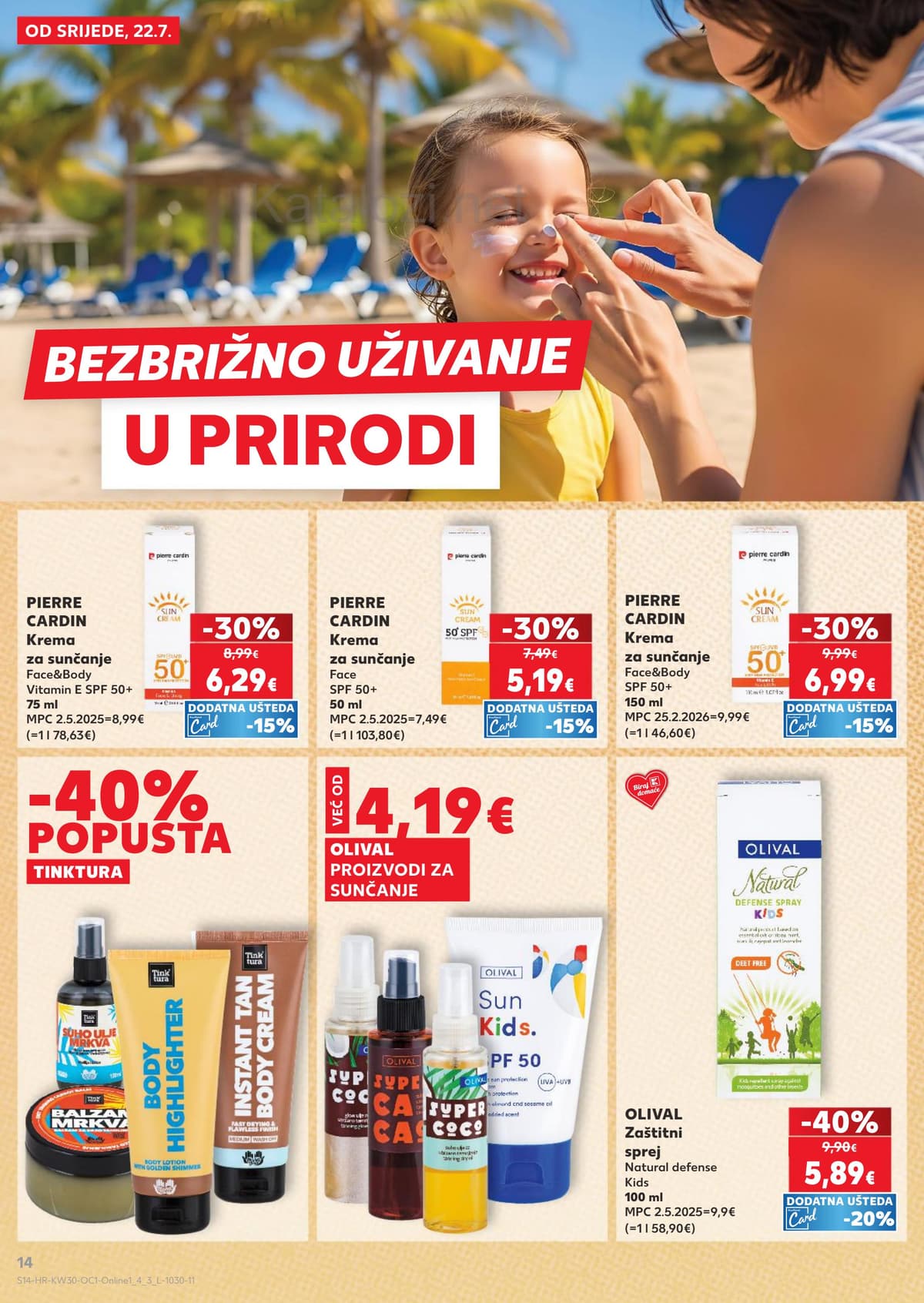 Stranica 14. Kaufland kataloga - Mediteran, bio, zaštita od sunca...