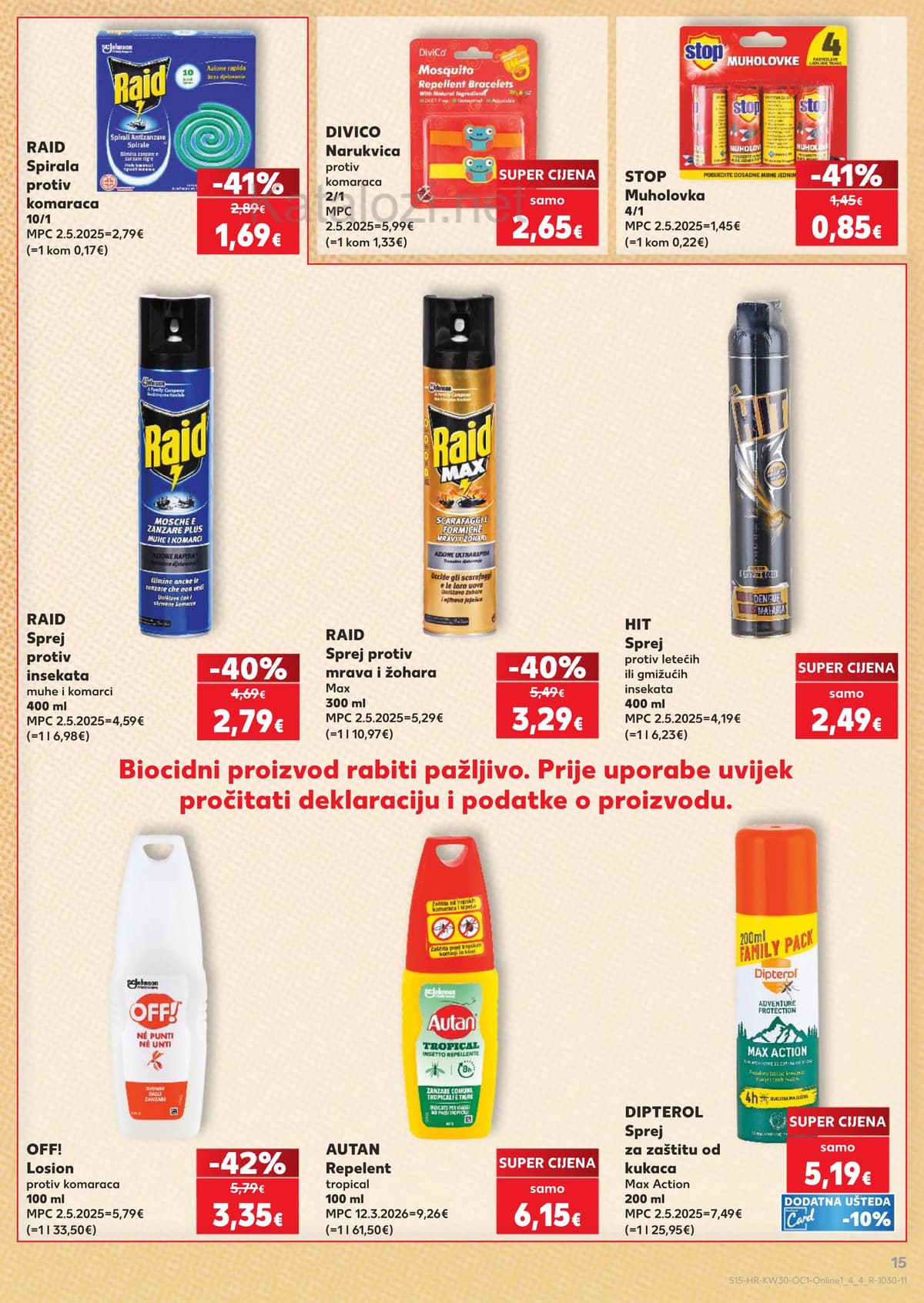 Stranica 15. Kaufland kataloga - Mediteran, bio, zaštita od sunca...