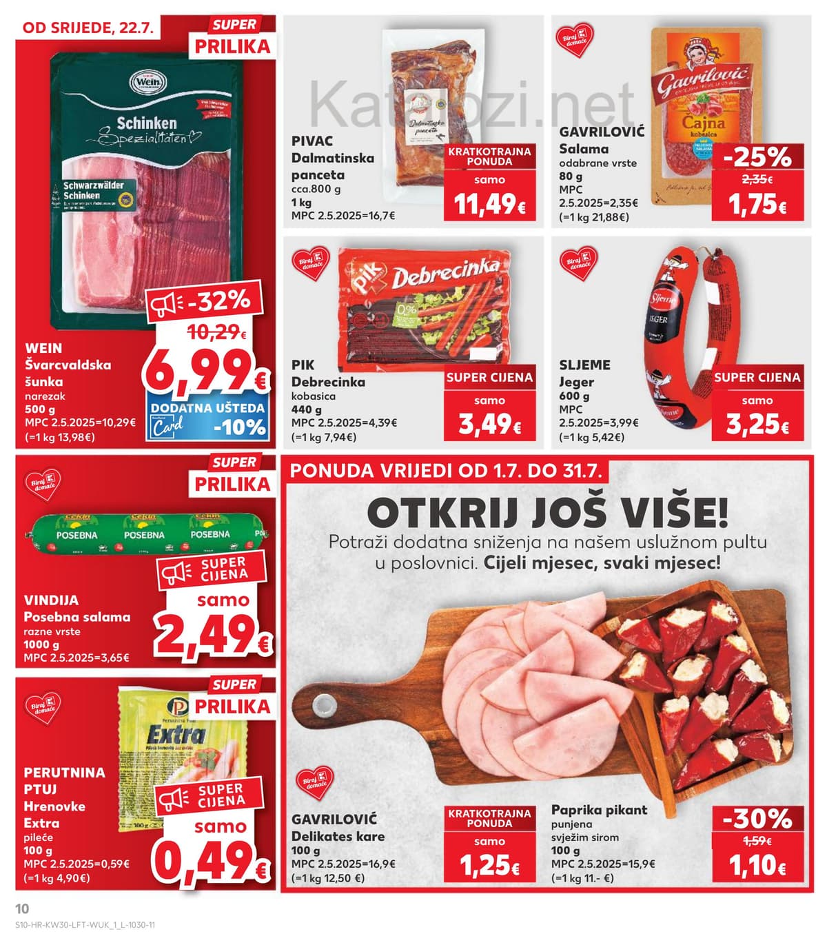 Stranica 10. Kaufland kataloga - Tjedna Akcija od 23.07.2026.