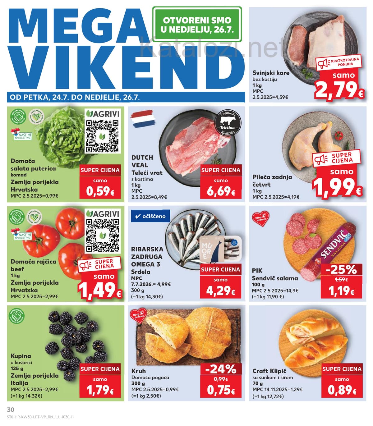 Stranica 30. Kaufland kataloga - Tjedna Akcija od 23.07.2026.