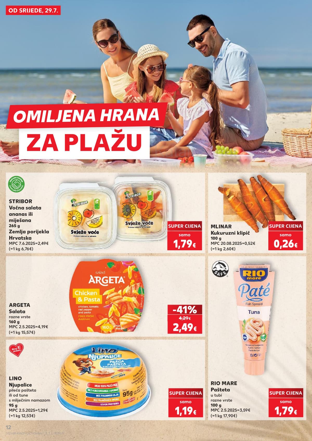 Stranica 12. Kaufland kataloga - Plate, doručak, hrana za plažu...
