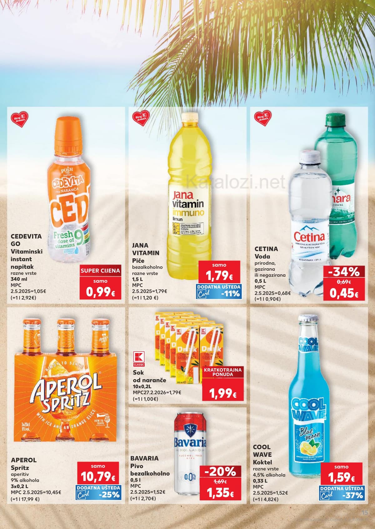 Stranica 15. Kaufland kataloga - Plate, doručak, hrana za plažu...