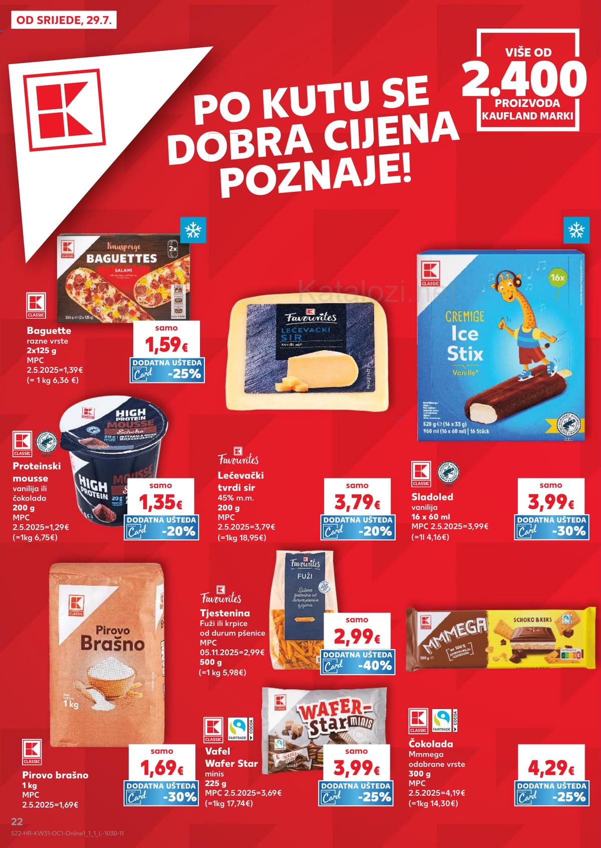 Stranica 22. Kaufland kataloga - Plate, doručak, hrana za plažu... od 25.07.2026.