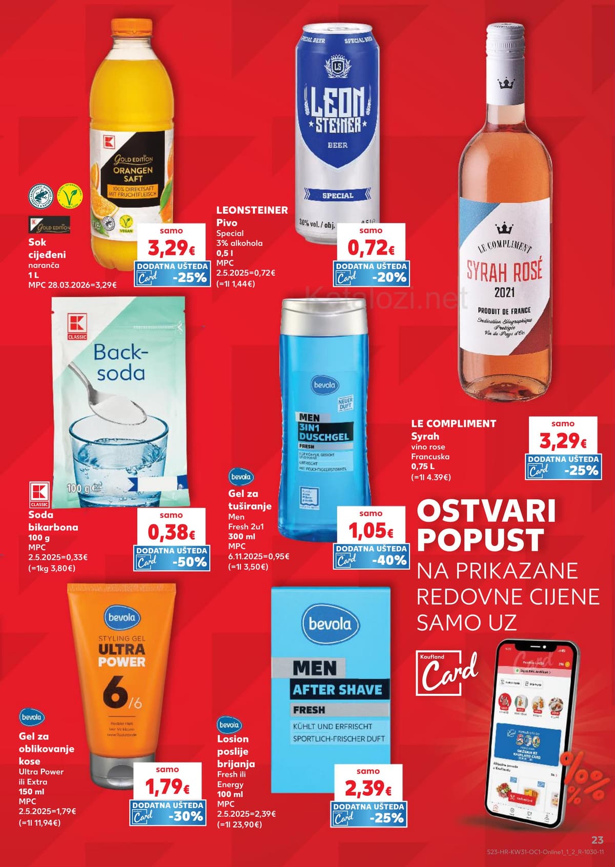 Stranica 23. Kaufland kataloga - Plate, doručak, hrana za plažu...