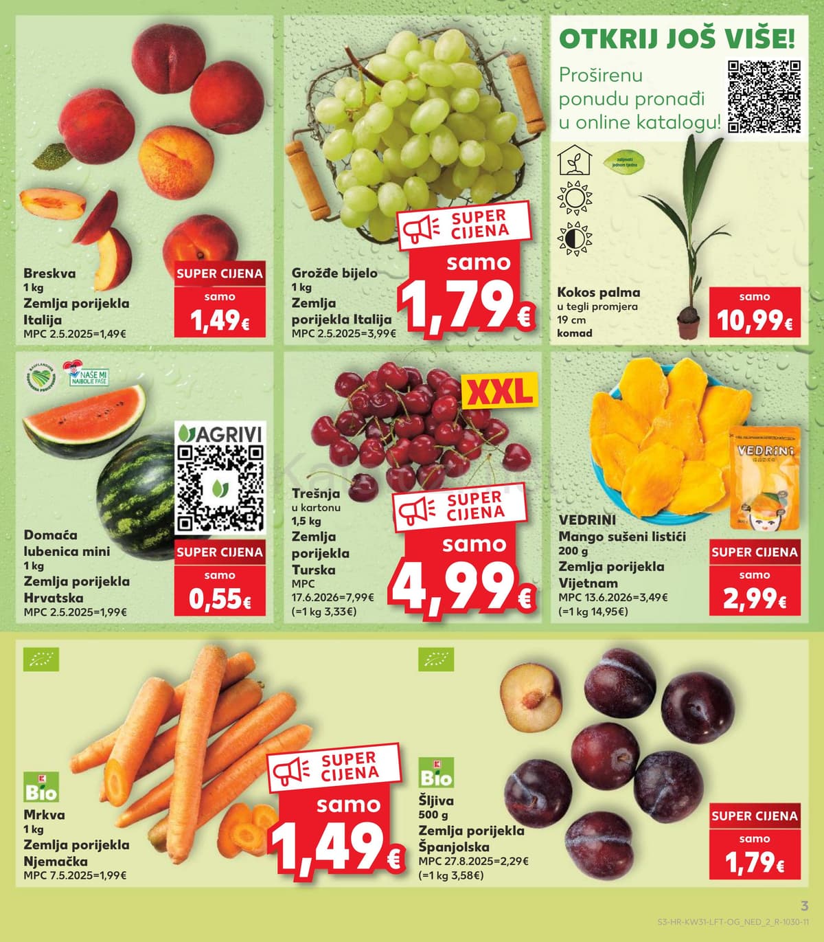 Stranica 3. Kaufland kataloga - Tjedna Akcija od 25.07.2026.