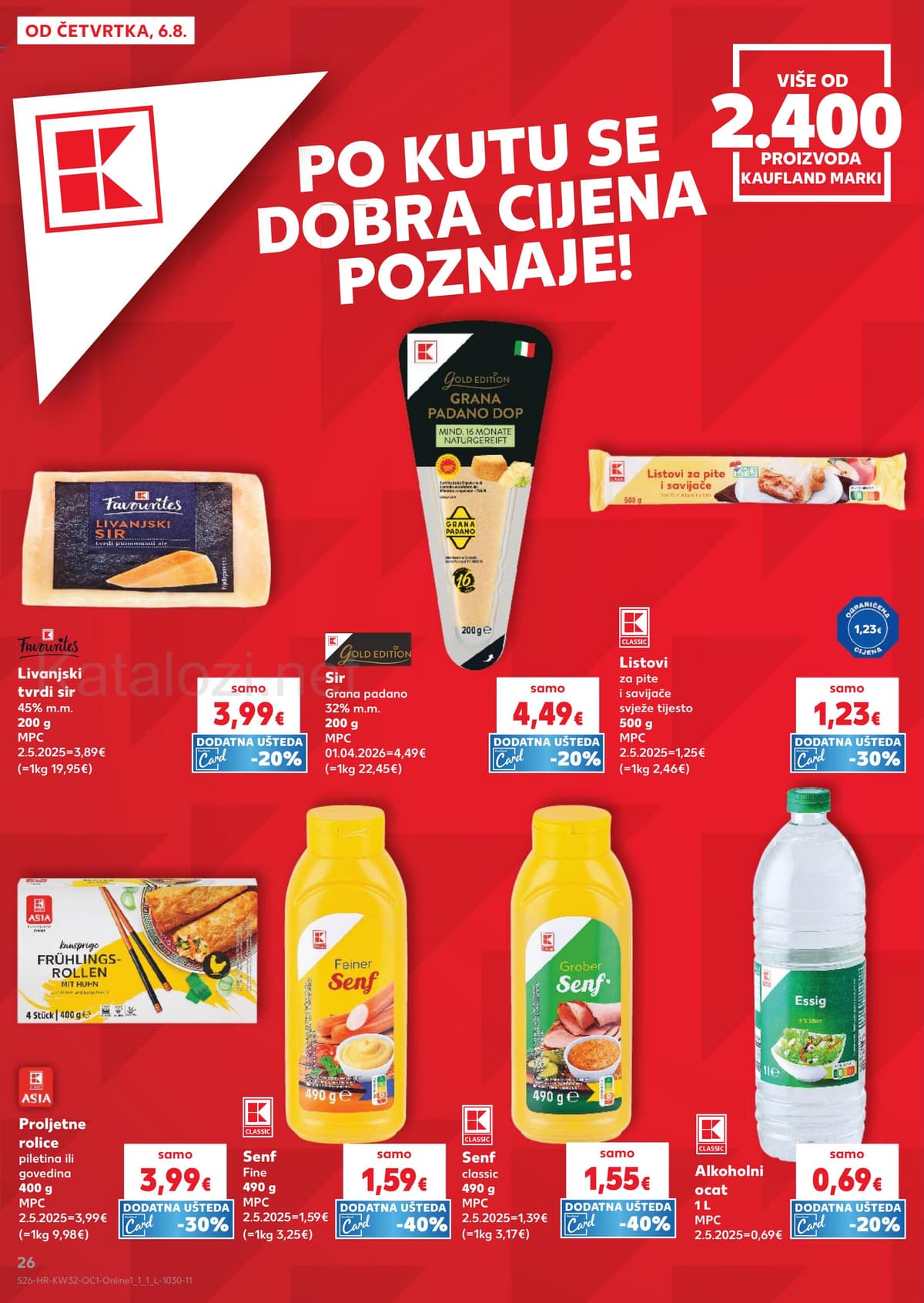 Stranica 26. Kaufland kataloga - Najbolje za roštilj, sve za mačke... od 02.08.2026.