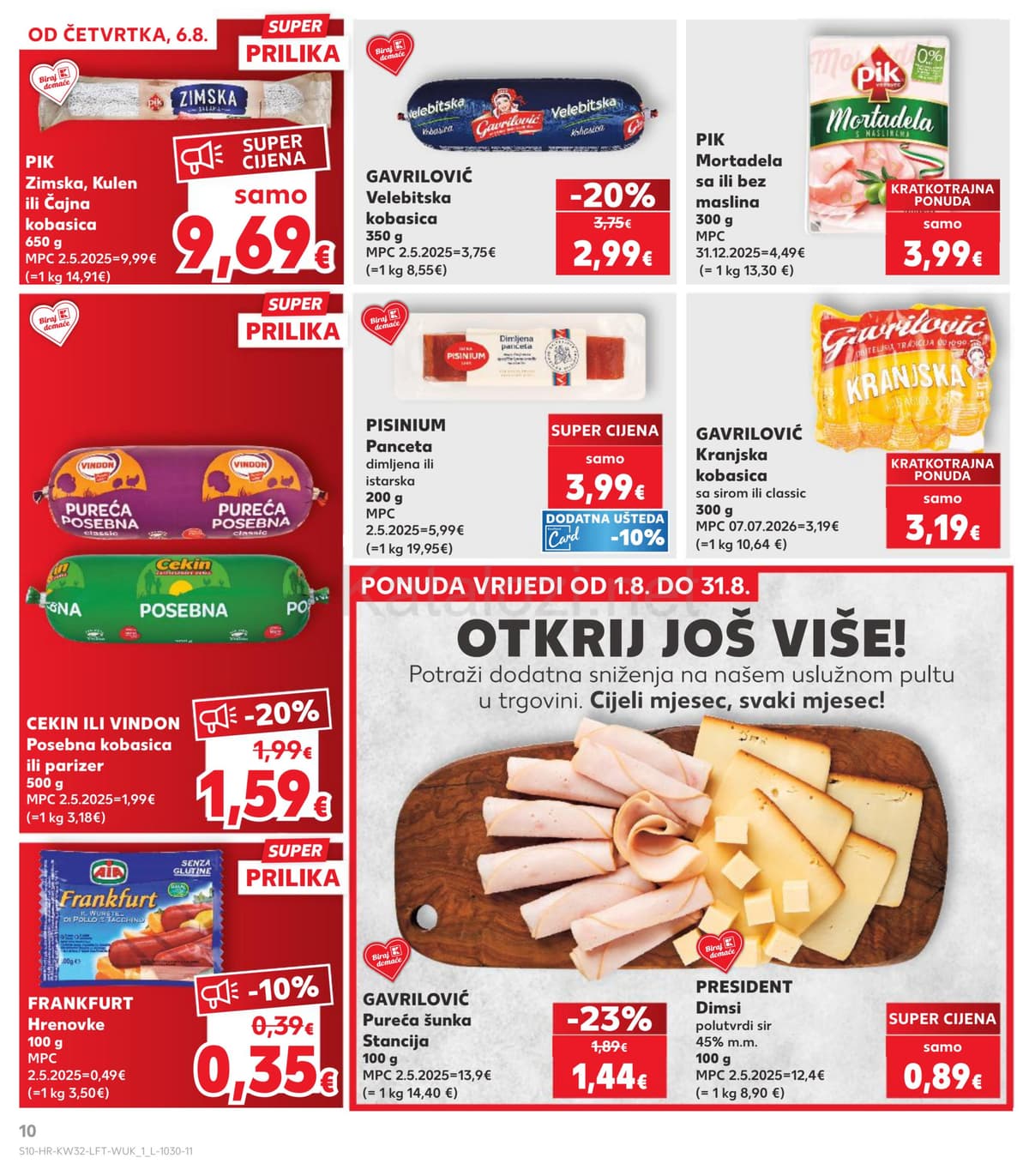 Stranica 10. Kaufland kataloga - Tjedna Akcija od 02.08.2026.
