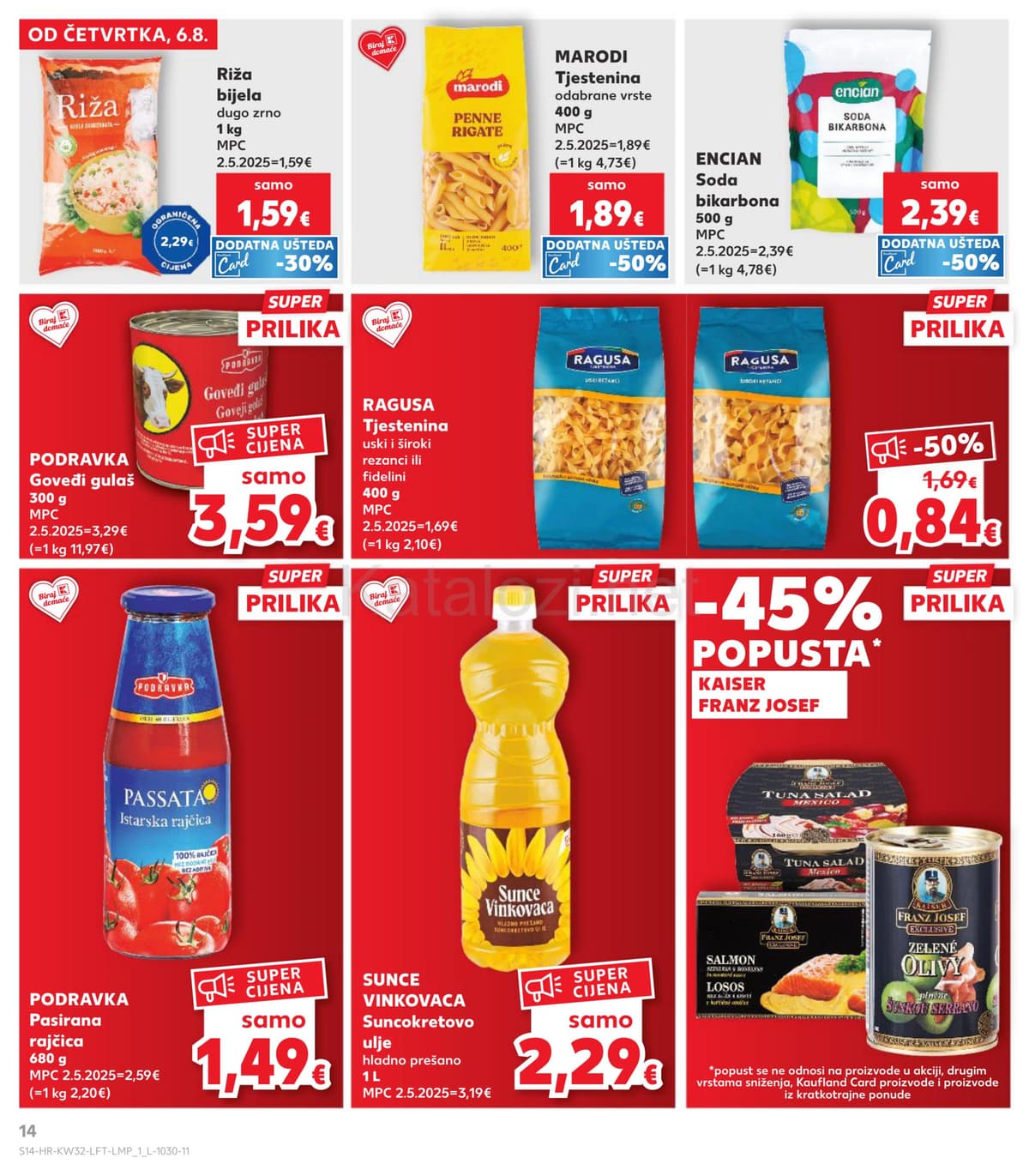 Stranica 14. Kaufland kataloga - Tjedna Akcija od 02.08.2026.