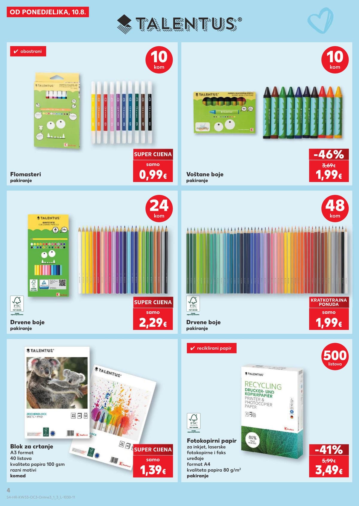Stranica 4. Kaufland kataloga - Počinje škola 2026 od 12.08.2026.