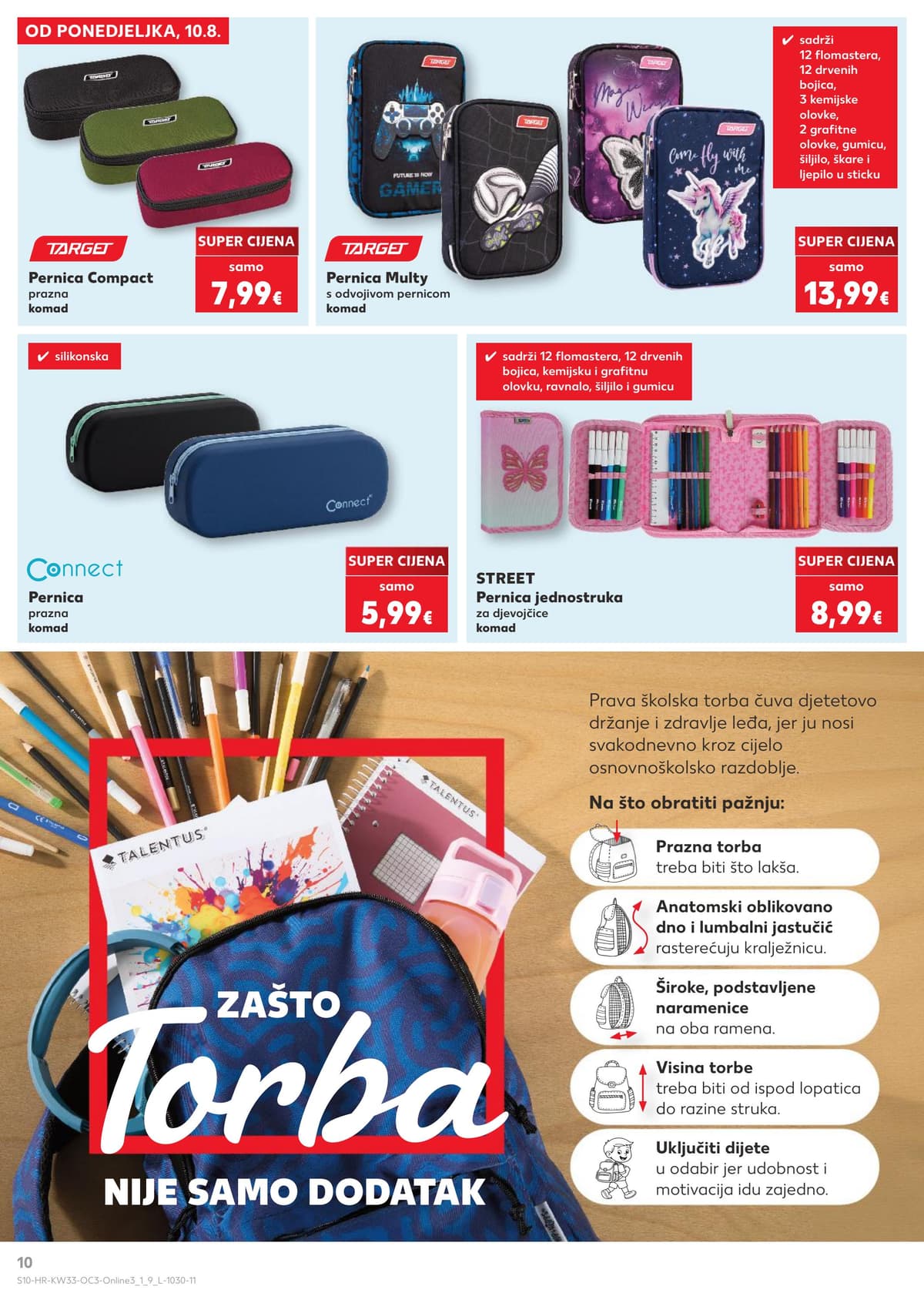 Stranica 10. Kaufland kataloga - Počinje škola 2026 od 12.08.2026.