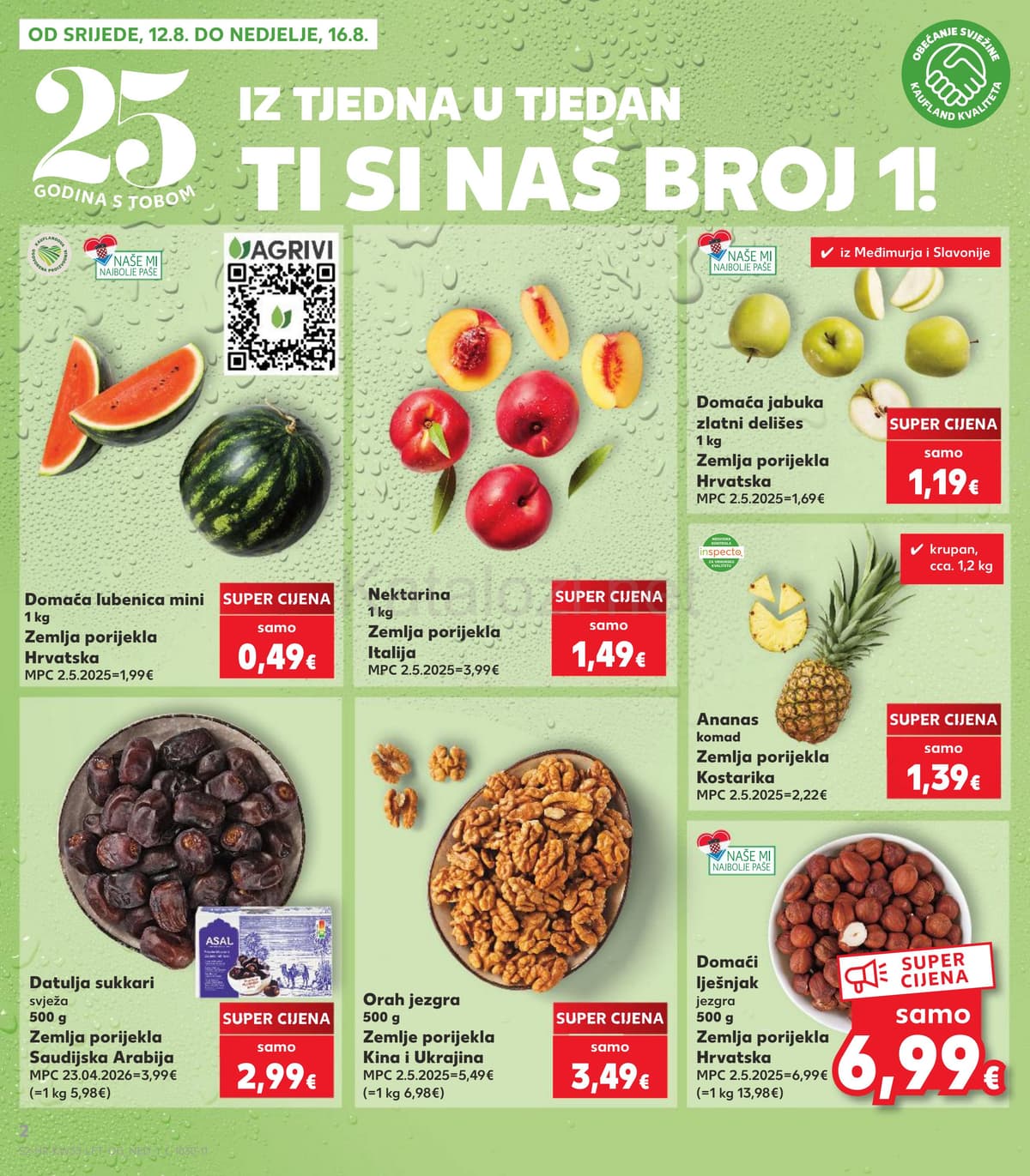 Stranica 2. Kaufland kataloga - Tjedna Akcija od 12.08.2026.