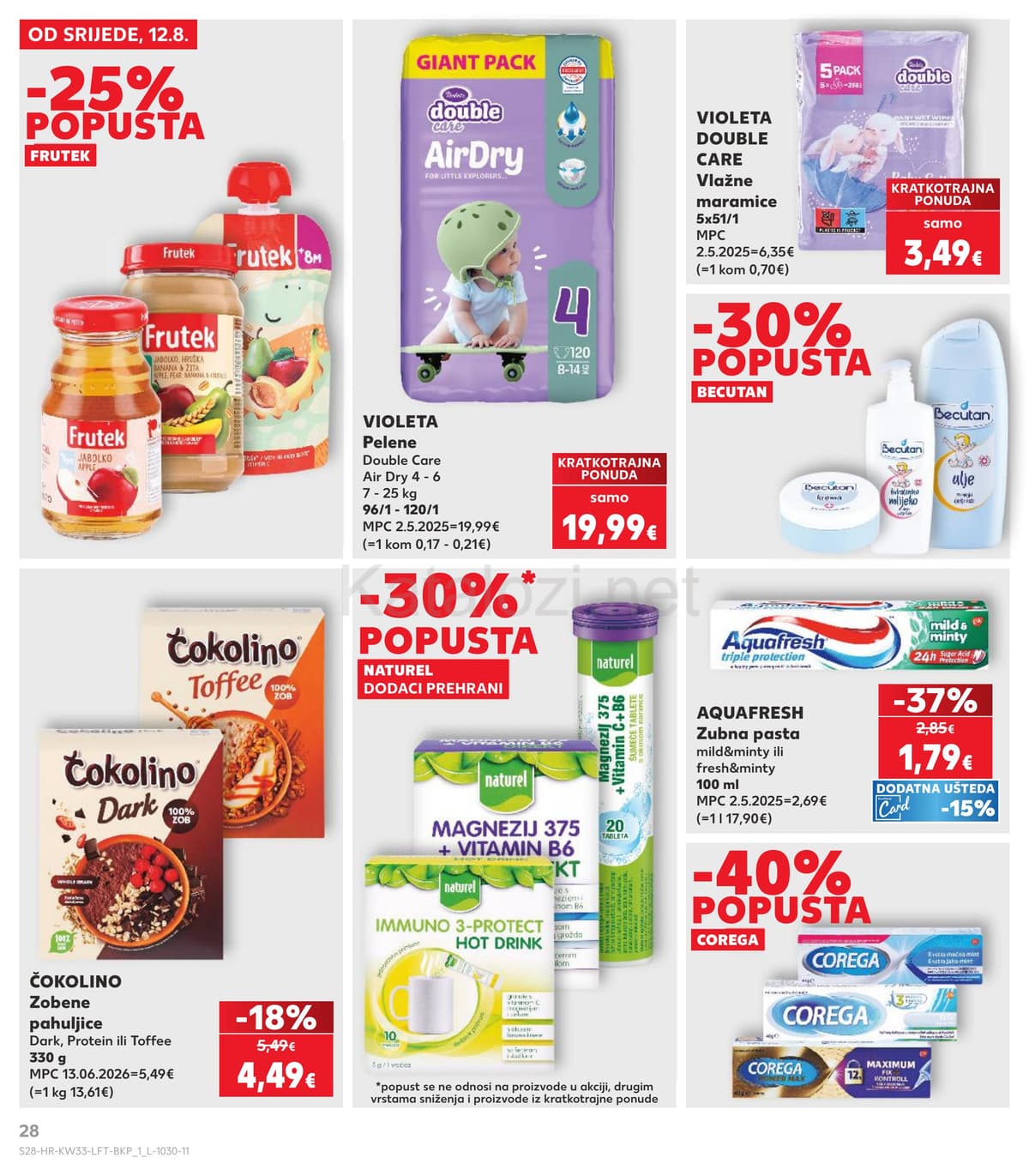 Stranica 28. Kaufland kataloga - Tjedna Akcija od 12.08.2026.