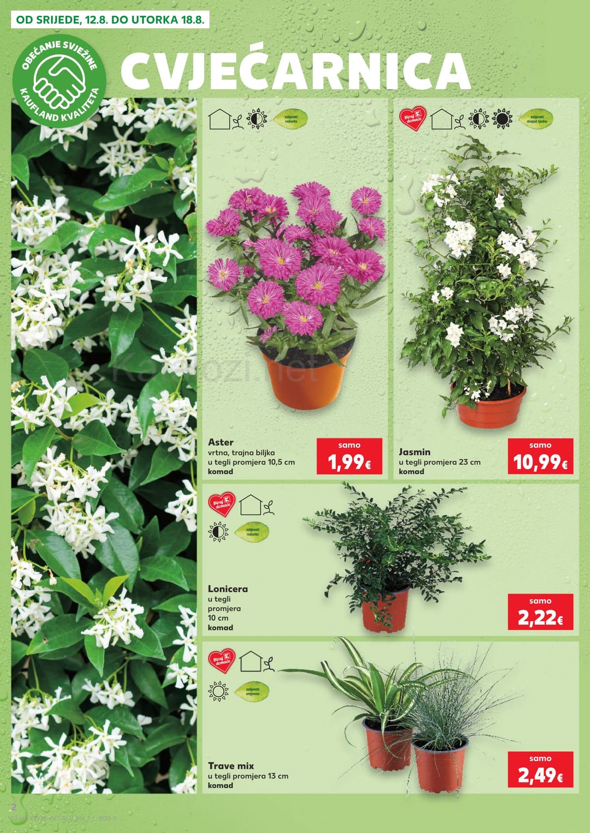 Stranica 2. Kaufland kataloga - Sladoledi, ljetni jelovnik i priprema kolača od 12.08.2026.