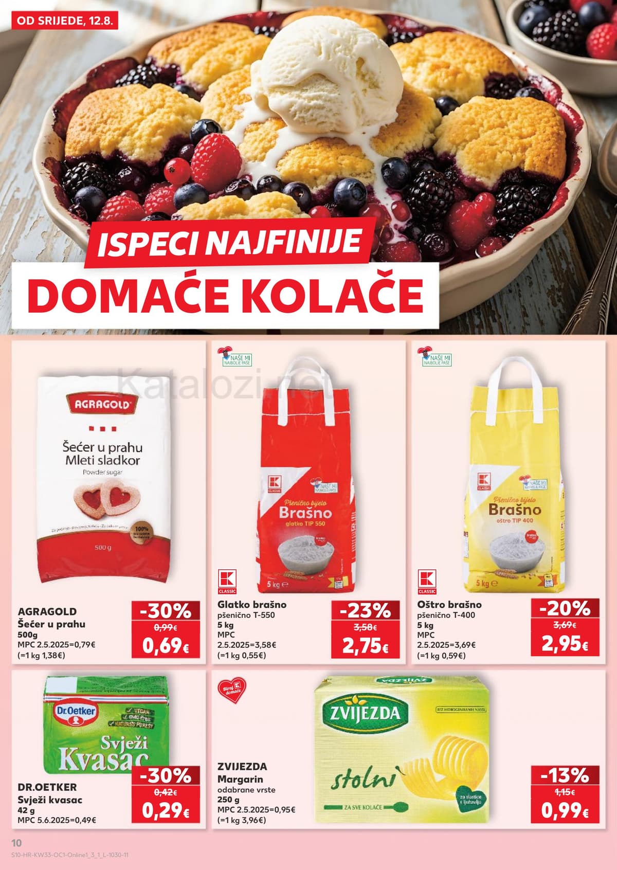 Stranica 10. Kaufland kataloga - Sladoledi, ljetni jelovnik i priprema kolača od 12.08.2026.