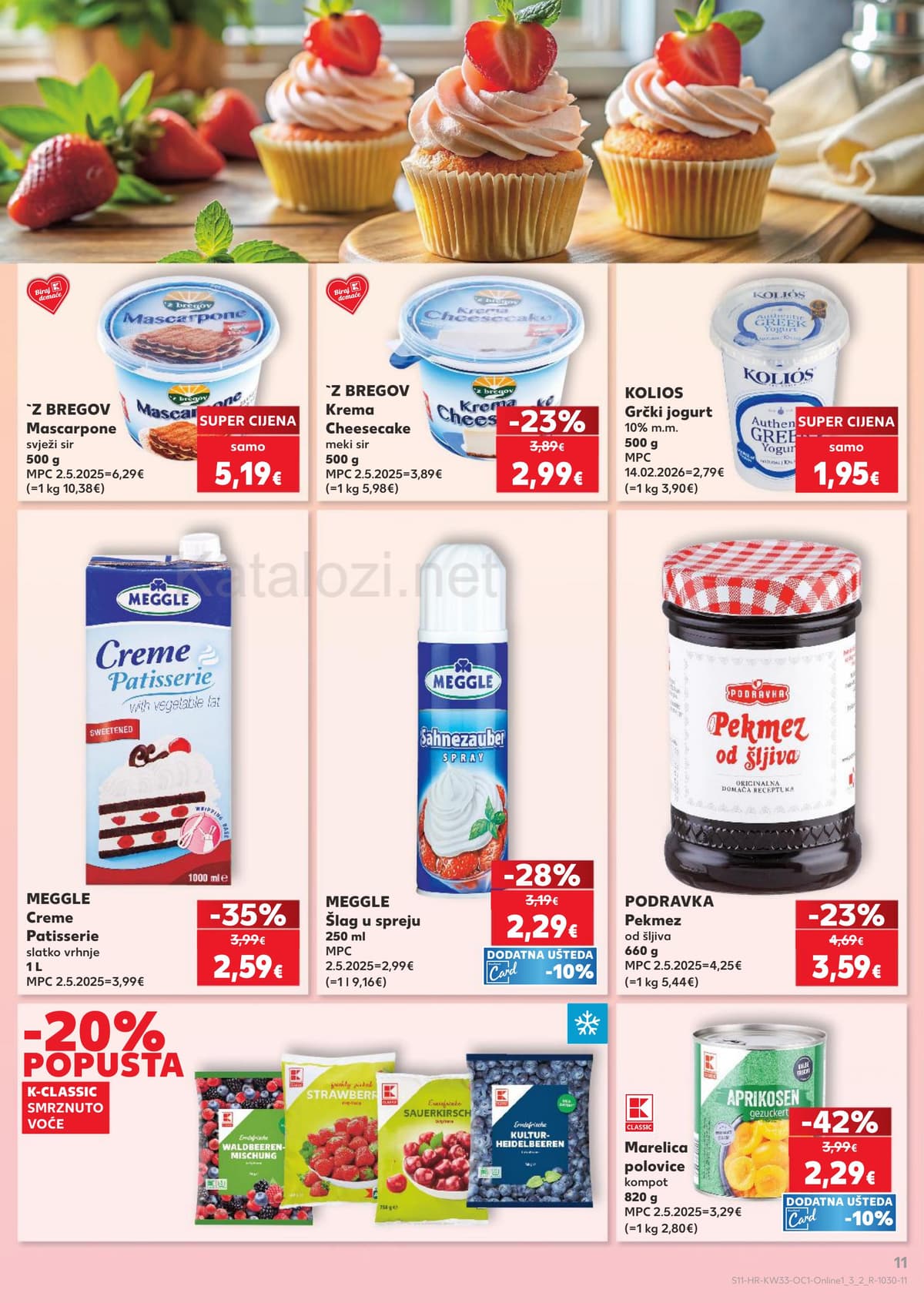 Stranica 11. Kaufland kataloga - Sladoledi, ljetni jelovnik i priprema kolača od 12.08.2026.
