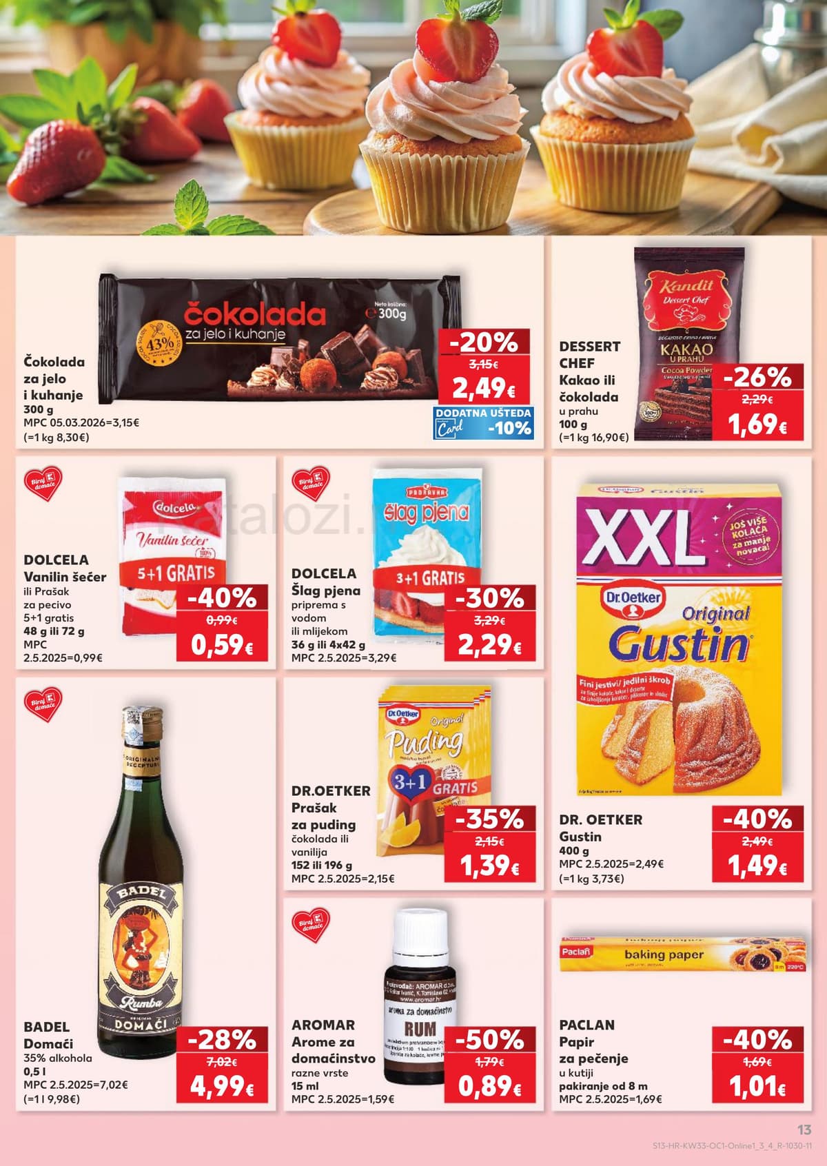 Stranica 13. Kaufland kataloga - Sladoledi, ljetni jelovnik i priprema kolača od 12.08.2026.