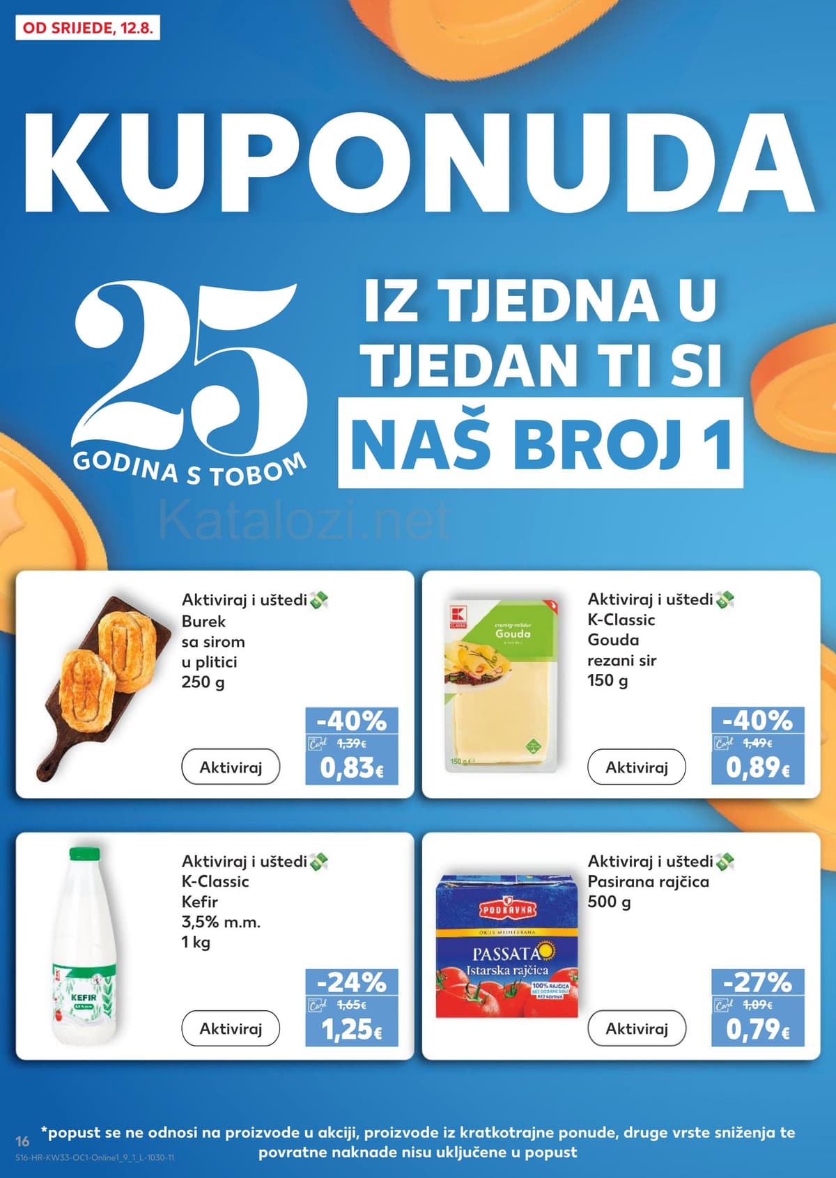 Stranica 16. Kaufland kataloga - Sladoledi, ljetni jelovnik i priprema kolača od 12.08.2026.