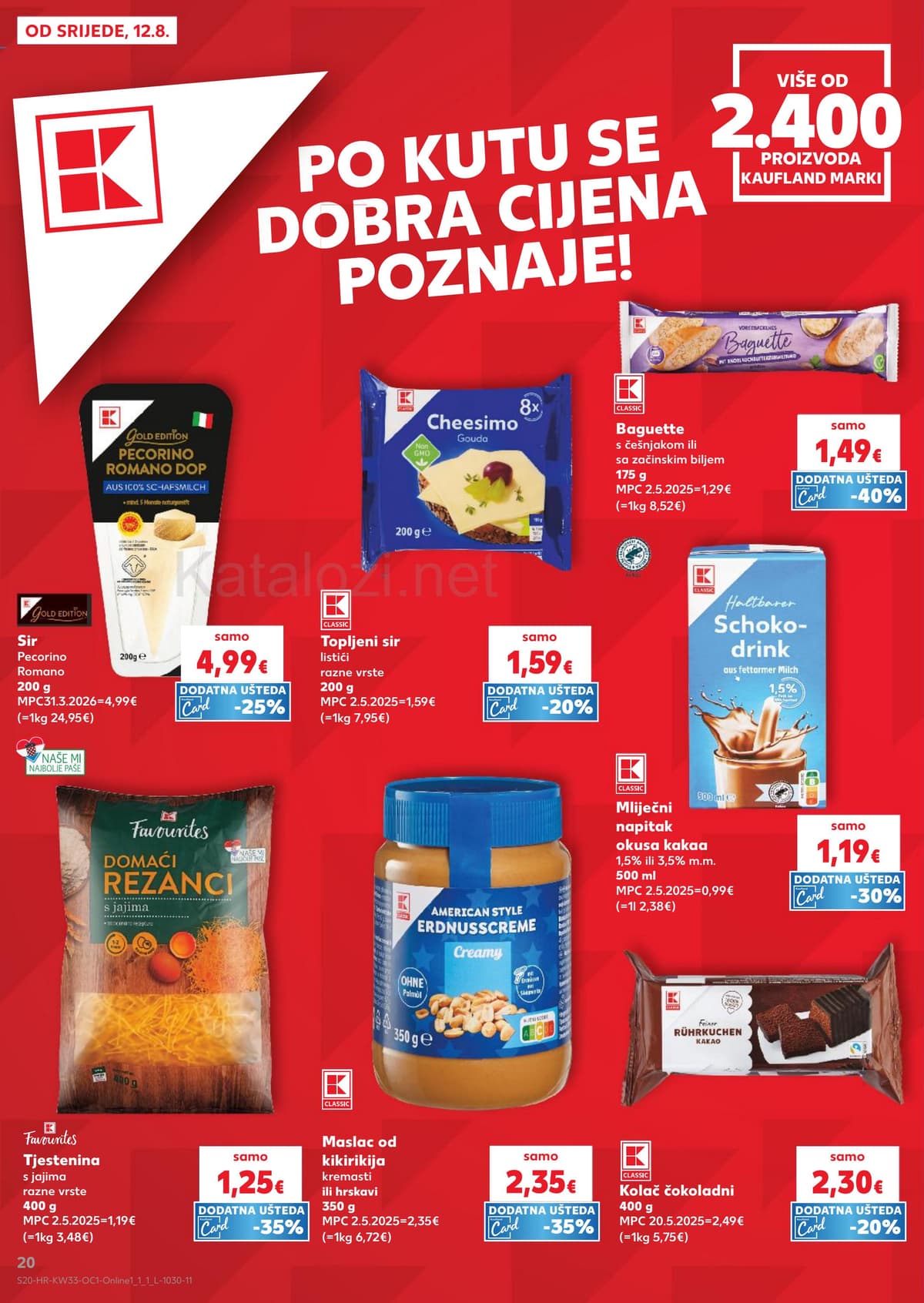 Stranica 20. Kaufland kataloga - Sladoledi, ljetni jelovnik i priprema kolača od 12.08.2026.