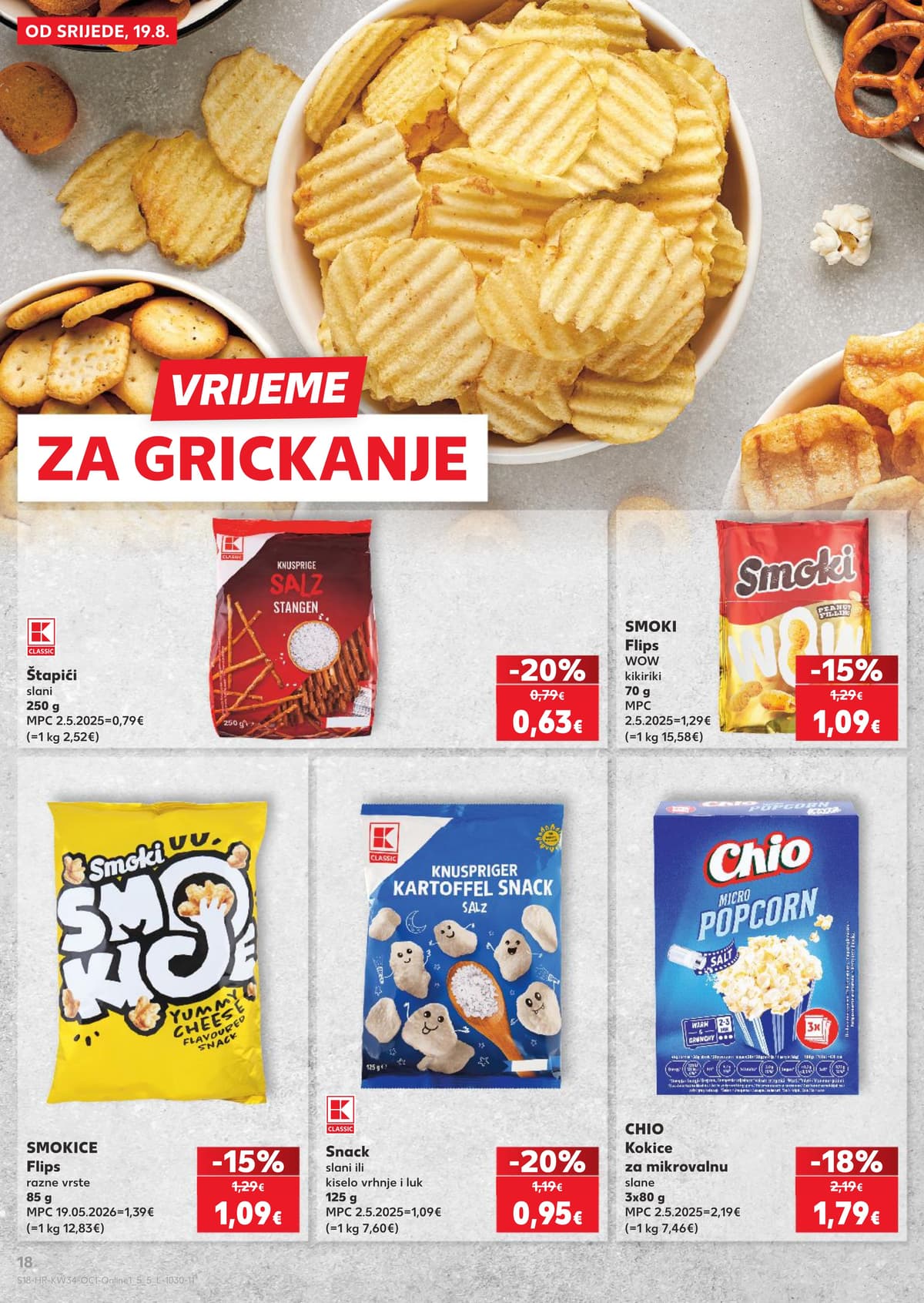 Stranica 18. Kaufland kataloga - Regionaliteti, slatkiši i grickalice... od 17.08.2026.
