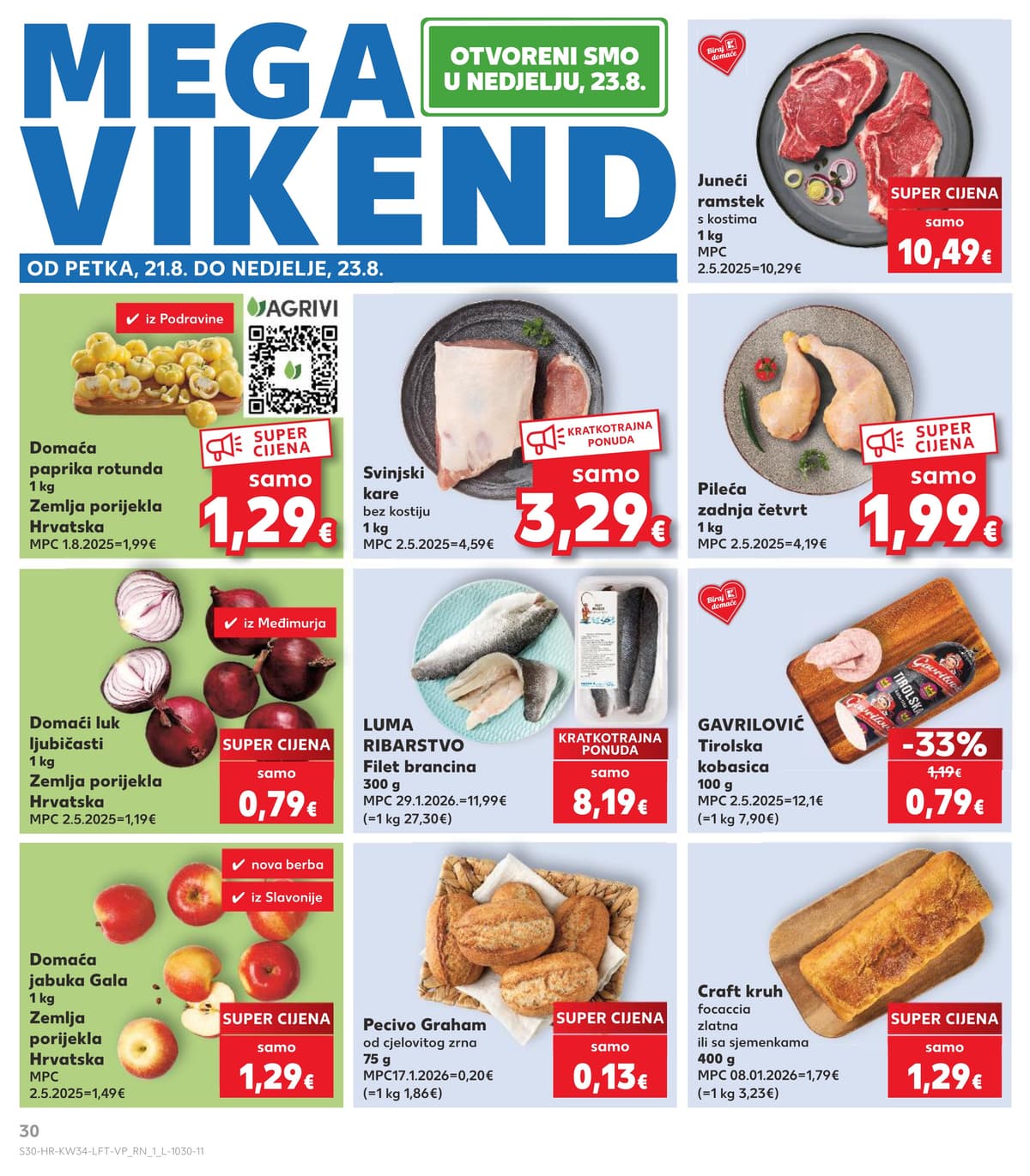 Stranica 30. Kaufland kataloga - Tjedna Akcija od 17.08.2026.