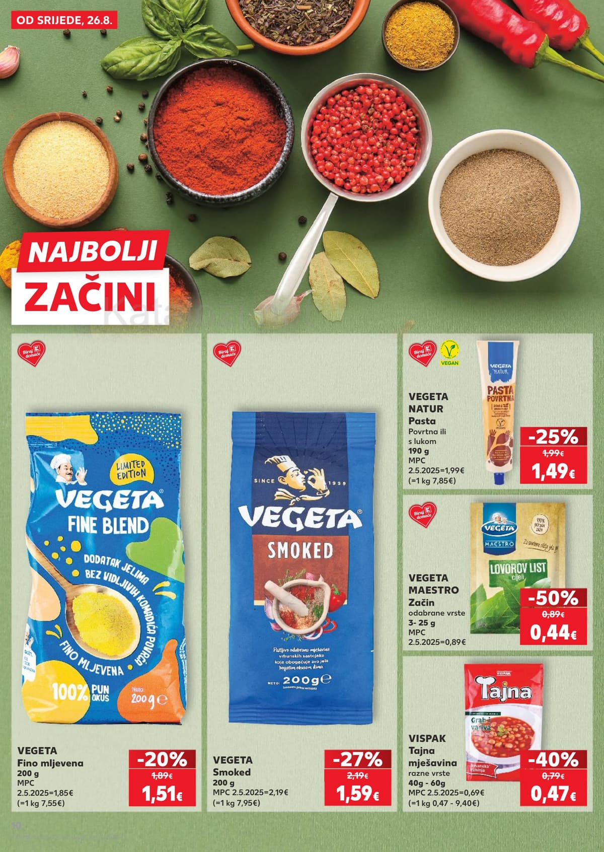 Stranica 10. Kaufland kataloga - Začini, njega tijela, sve za pse